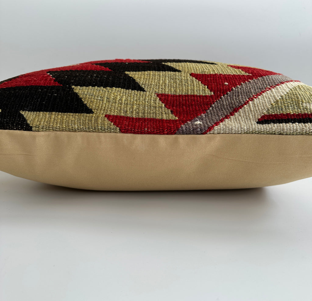 Handmade Multicolour Turkish Rug Cushion Cover 20''x20'' / 50x50 CM