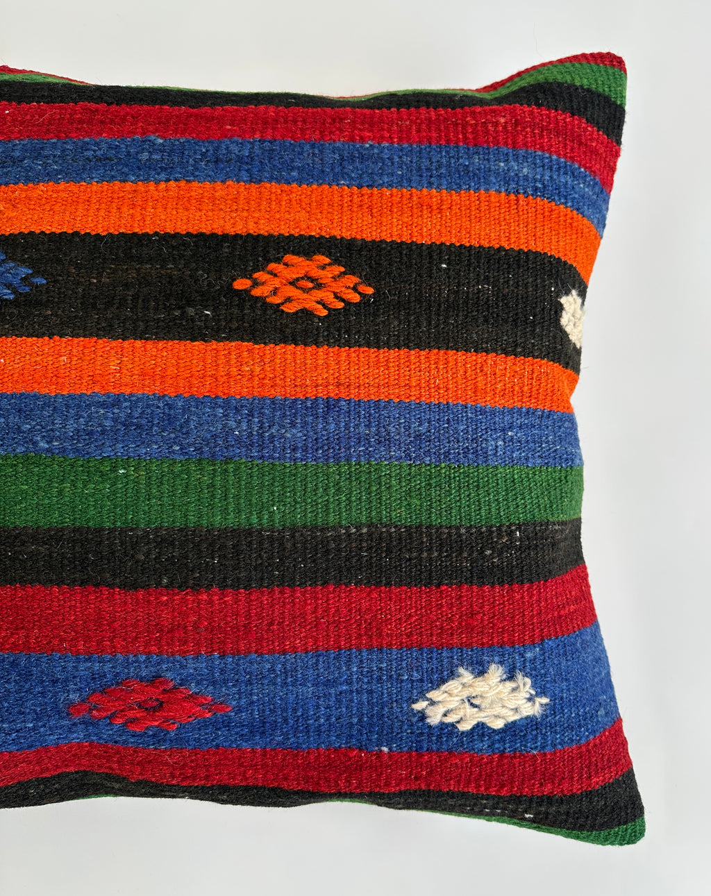 Handmade Multicolour Turkish Rug Cushion Cover 20''x20'' / 50x50 CM