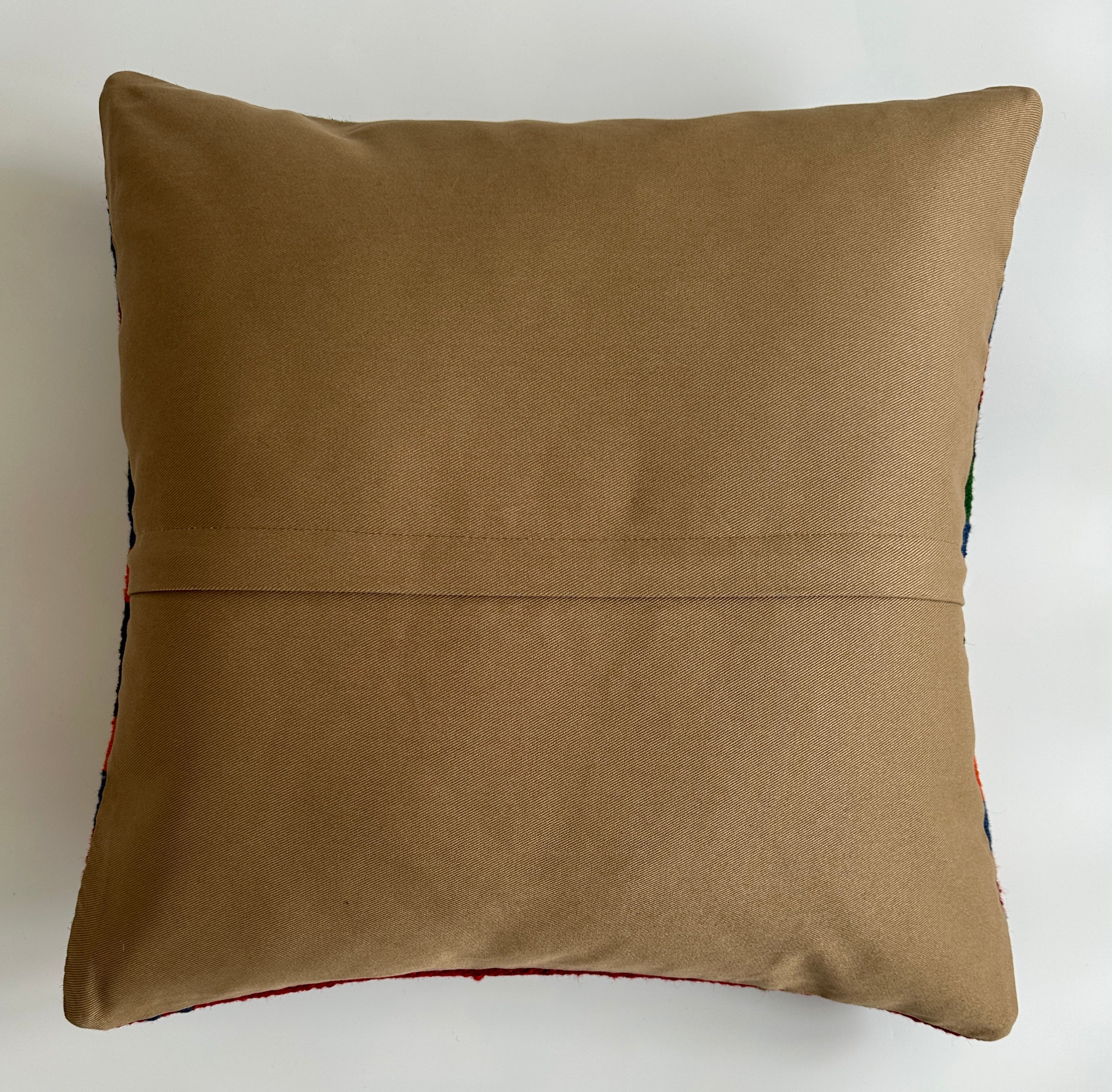 Handmade Multicolour Turkish Rug Cushion Cover 20''x20'' / 50x50 CM