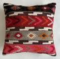 Handmade Multicolour Turkish Rug Cushion Cover 20''x20'' / 50x50 CM