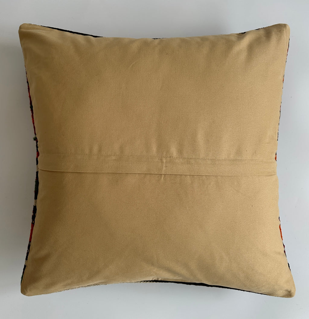 Handmade Multicolour Turkish Rug Cushion Cover 20''x20'' / 50x50 CM