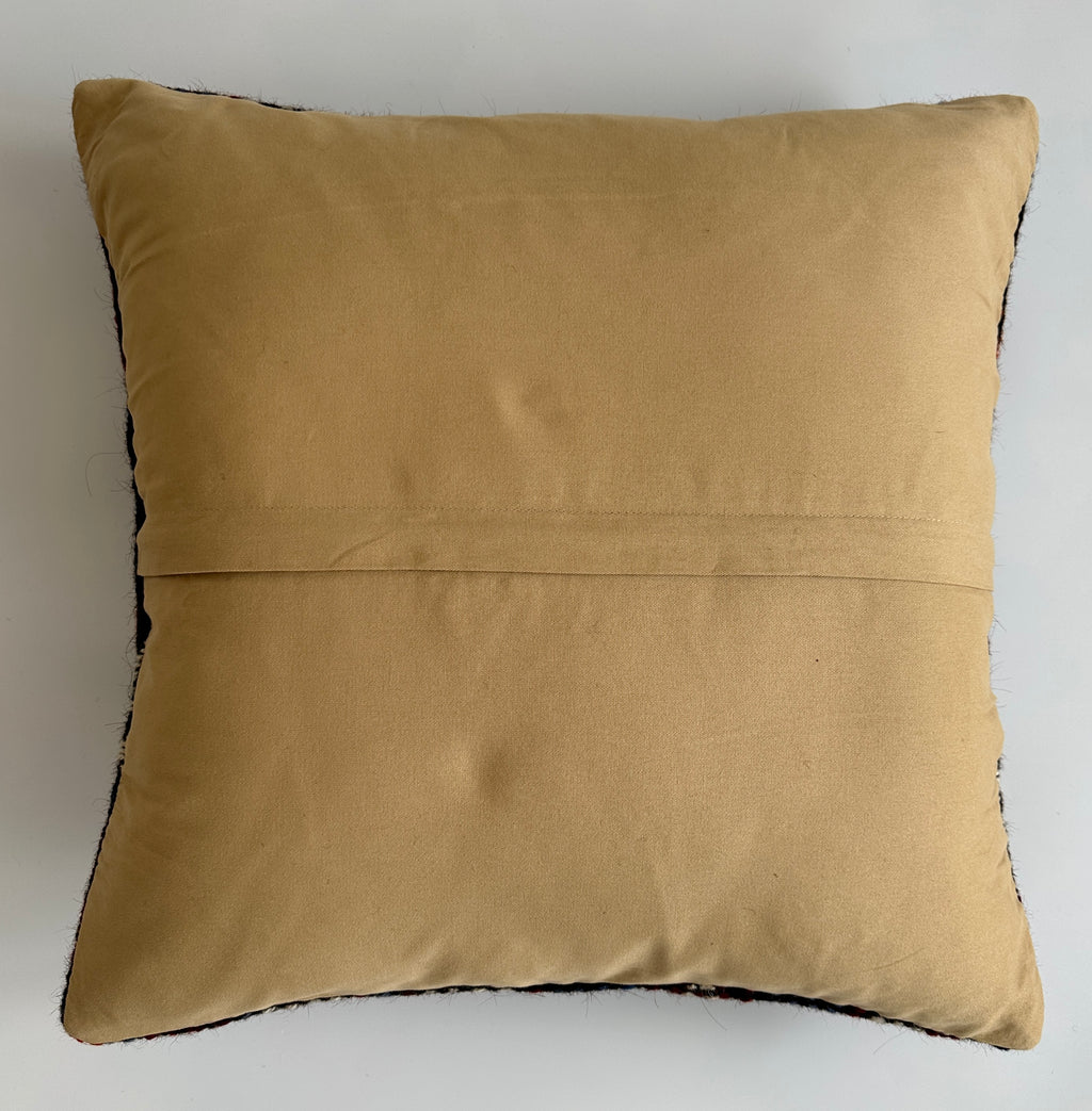 Handmade Multicolour Turkish Rug Cushion Cover 20''x20'' / 50x50 CM