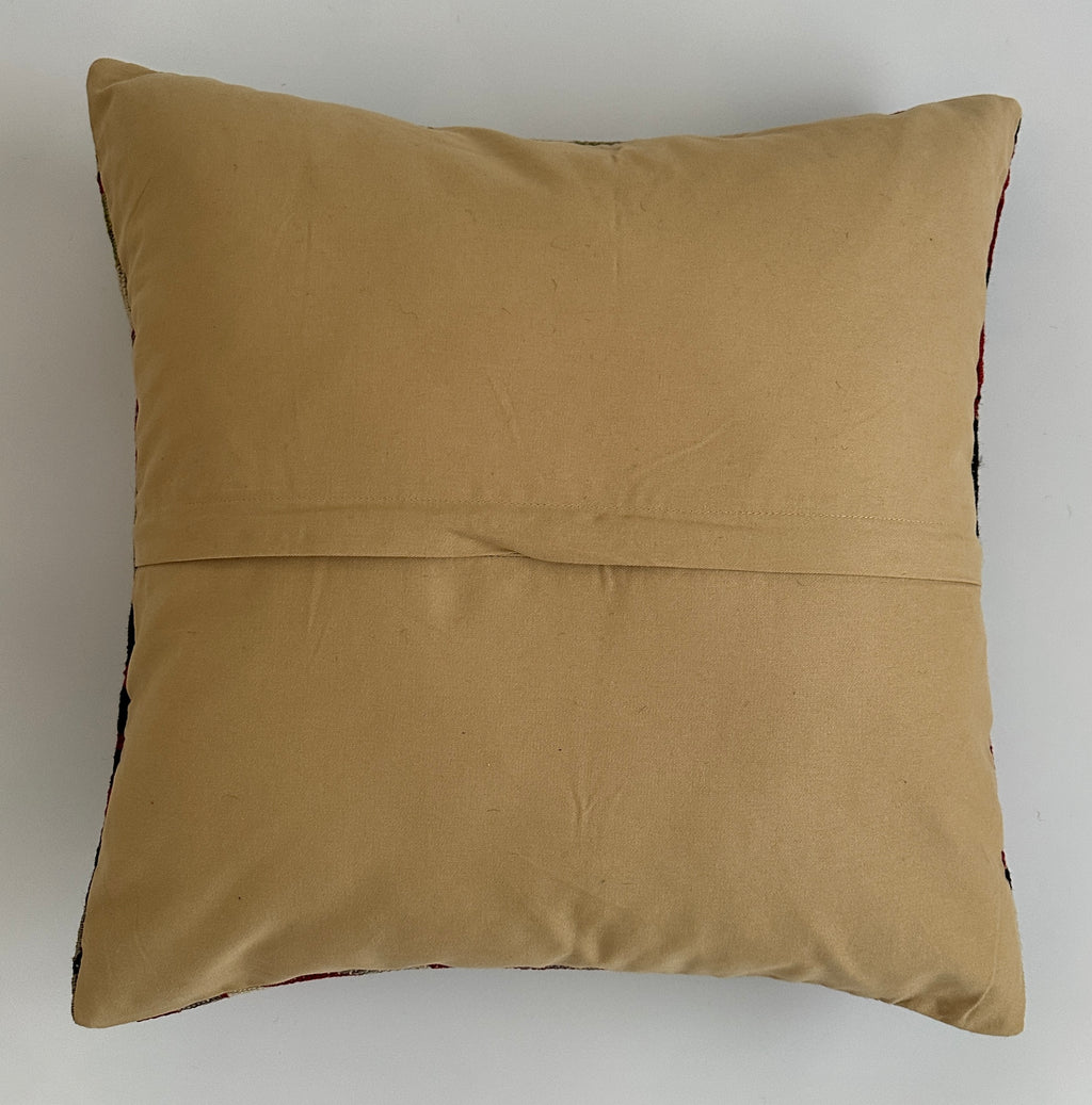 Handmade Multicolour Turkish Rug Cushion Cover 20''x20'' / 50x50 CM