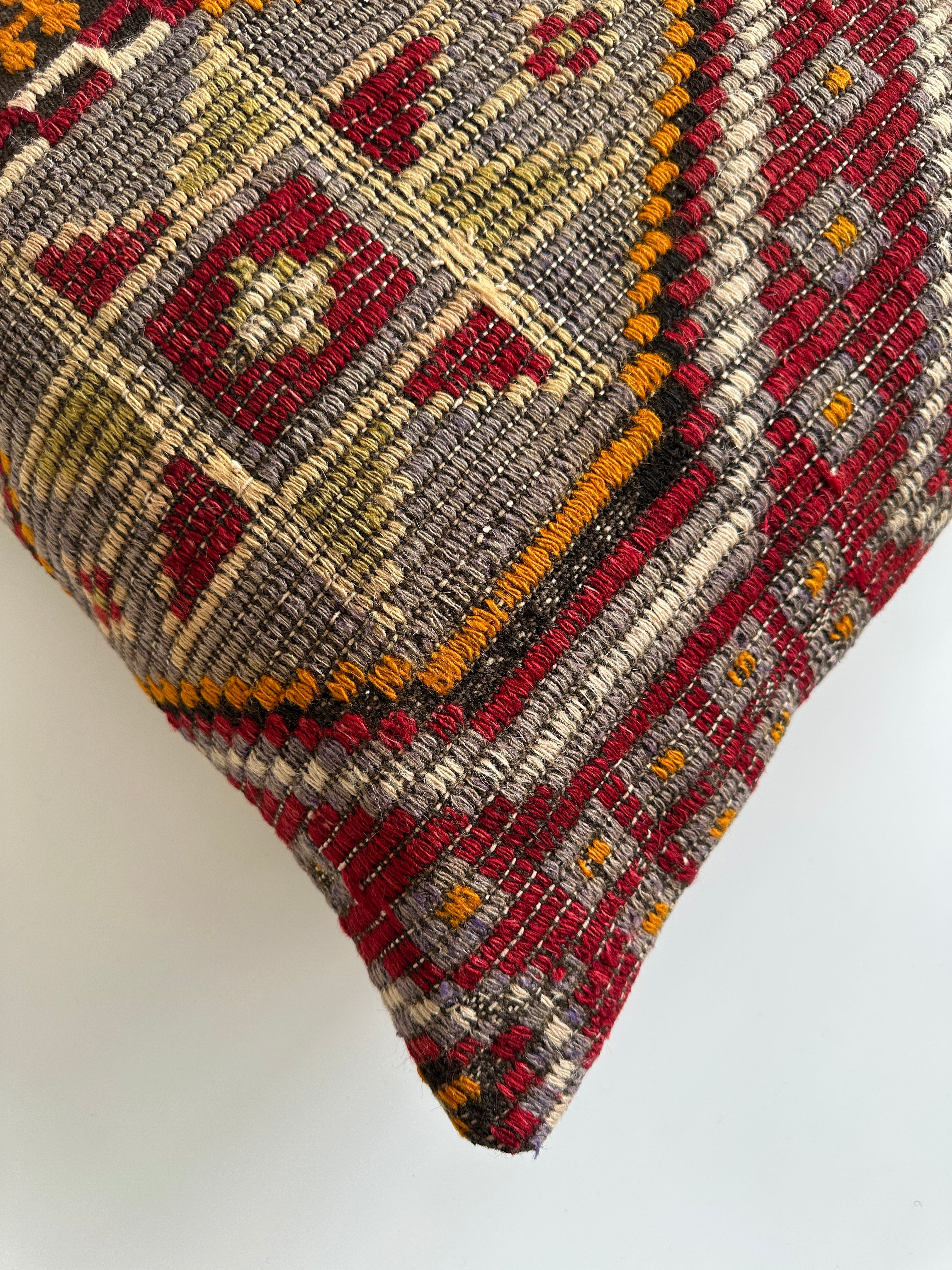 Handmade Multicolour Turkish Rug Cushion Cover 20''x20'' / 50x50 CM