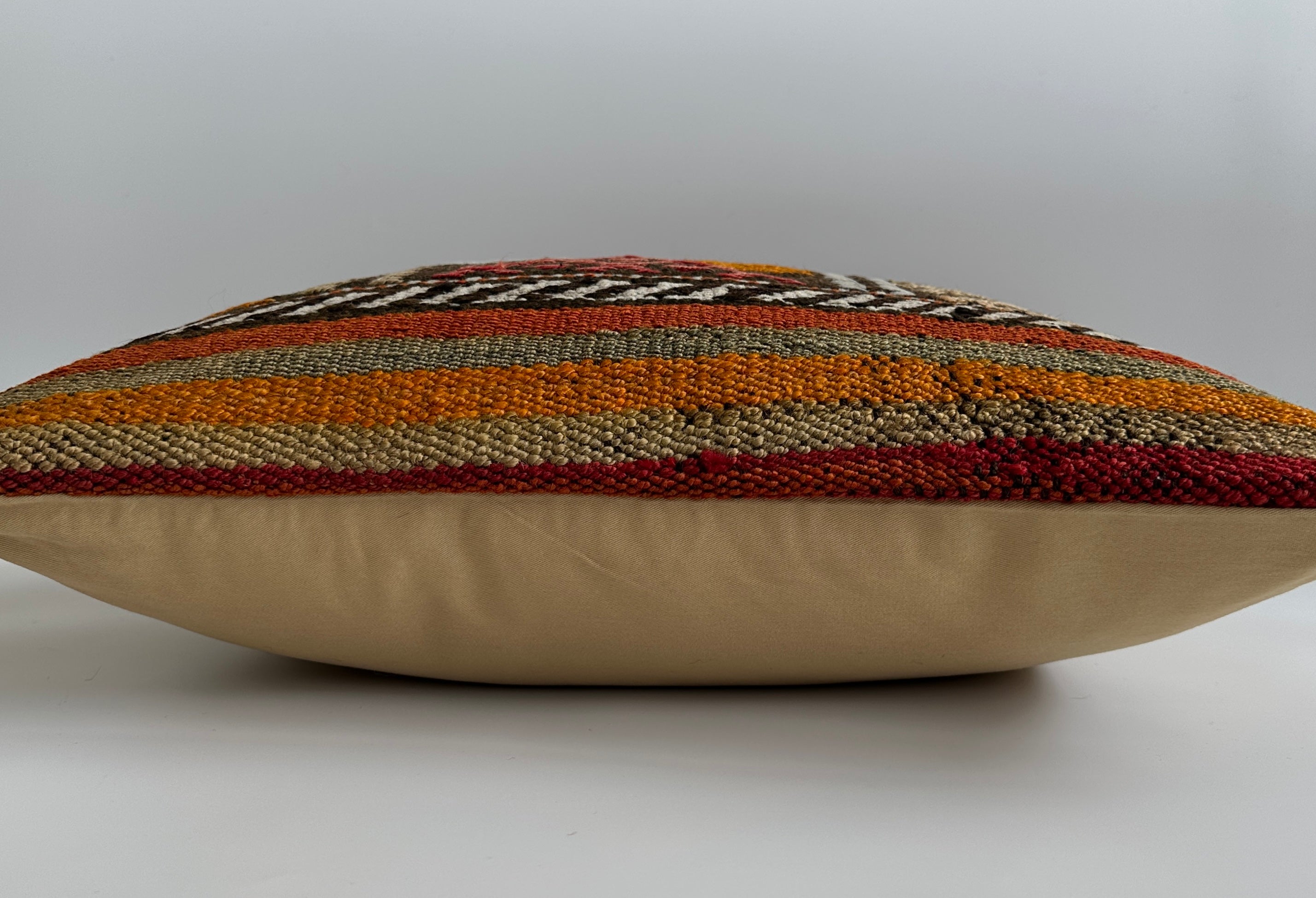 Handmade Multicolour Turkish Rug Cushion Cover 20''x20'' / 50x50 CM