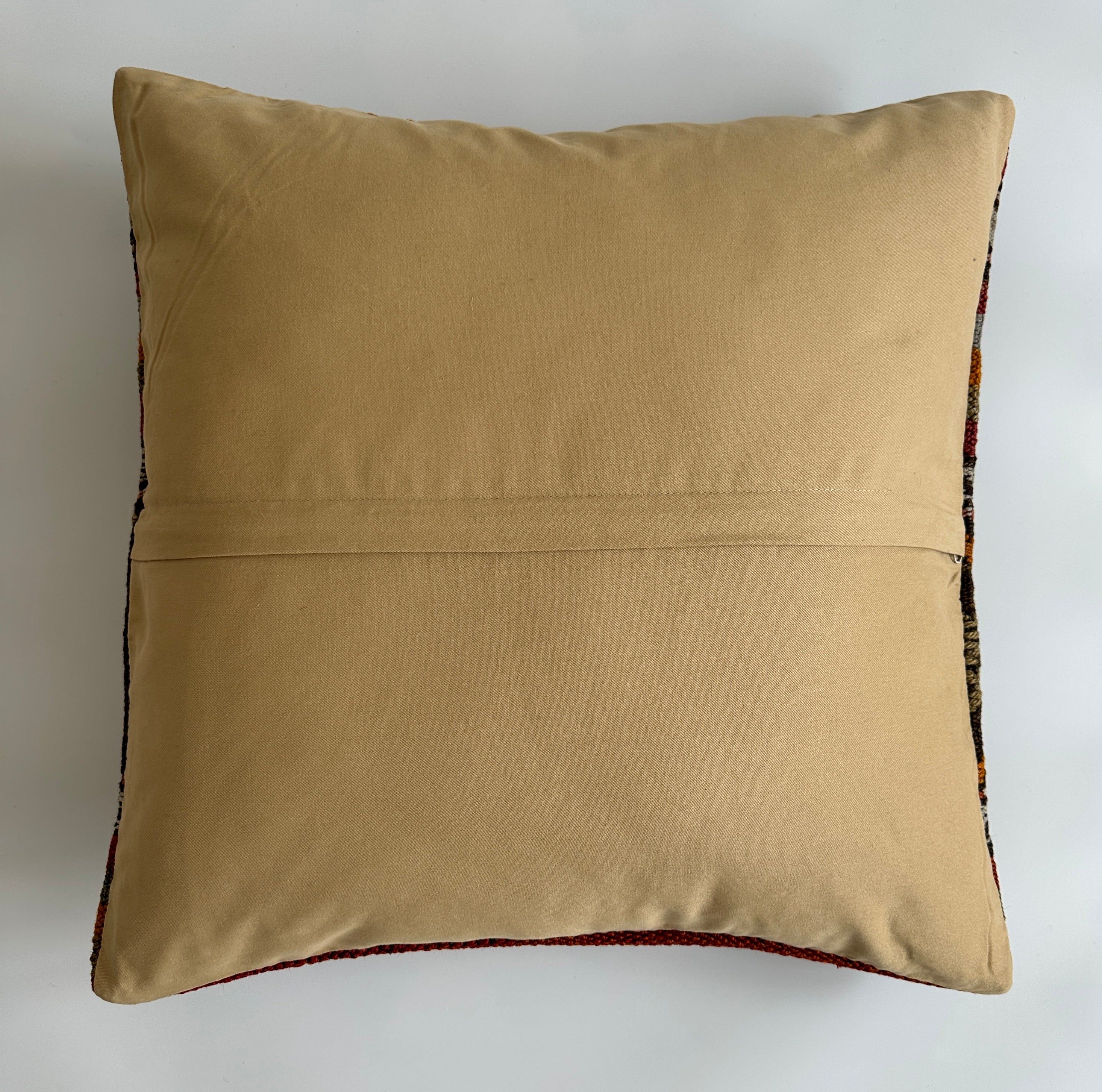 Handmade Multicolour Turkish Rug Cushion Cover 20''x20'' / 50x50 CM