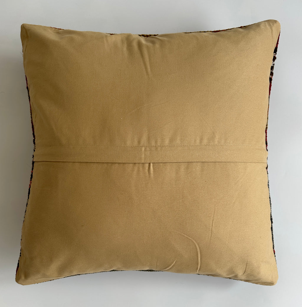 Handmade Multicolour Turkish Rug Cushion Cover 20''x20'' / 50x50 CM