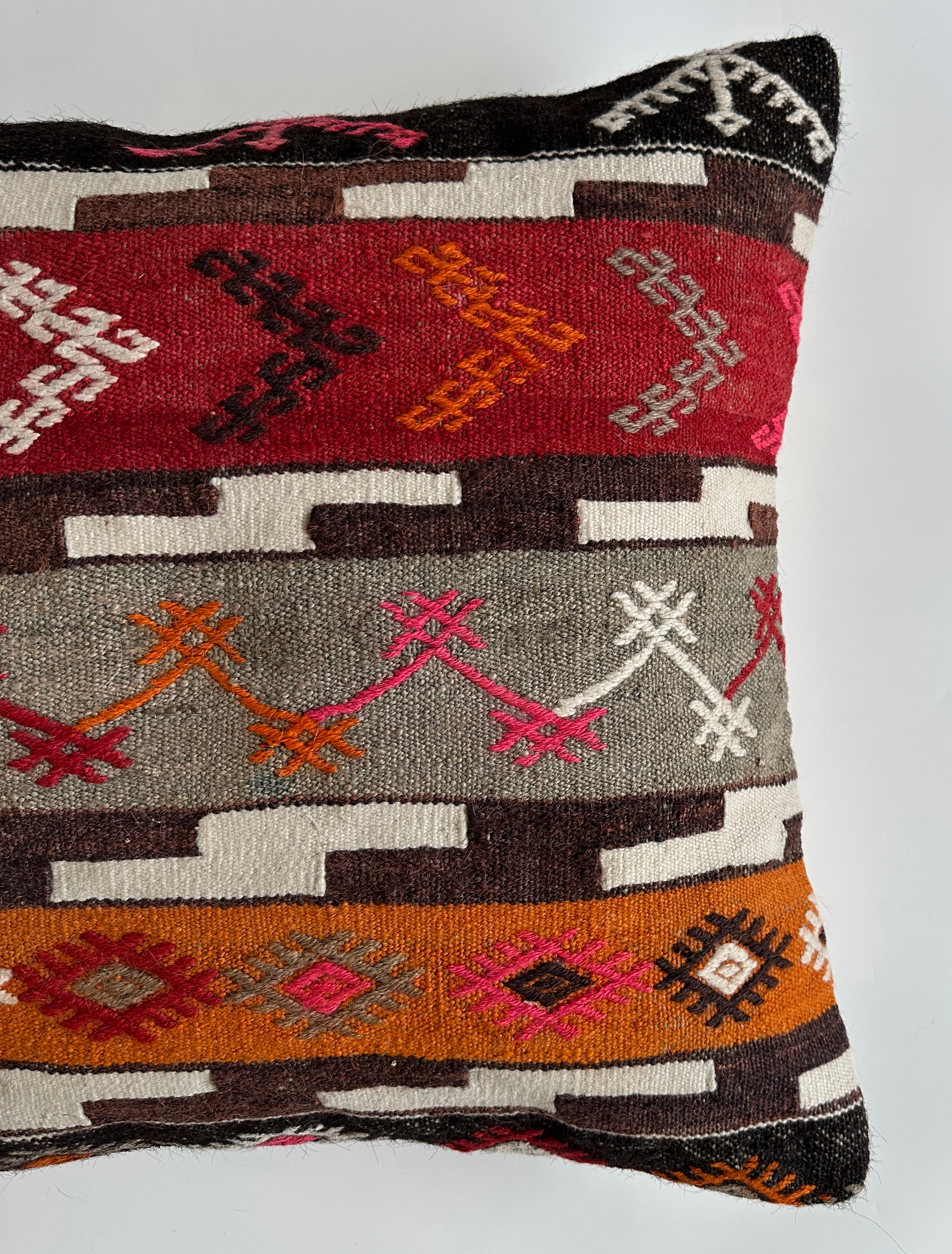 Handmade Multicolour Turkish Cushion Cover 20''x20'' / 50x50 CM