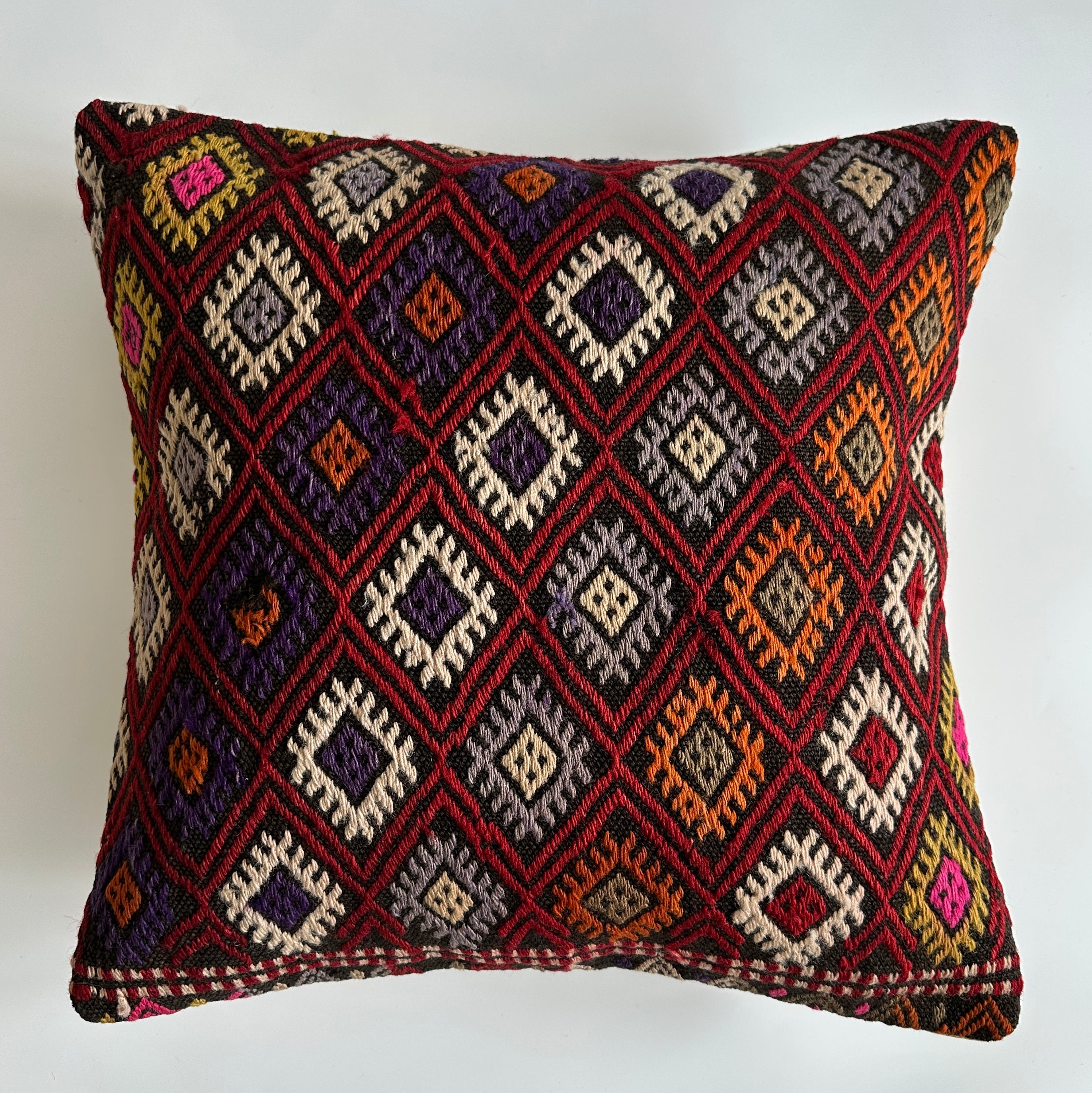 Handmade Multicolour Turkish Cushion Cover 20''x20'' / 50x50 CM