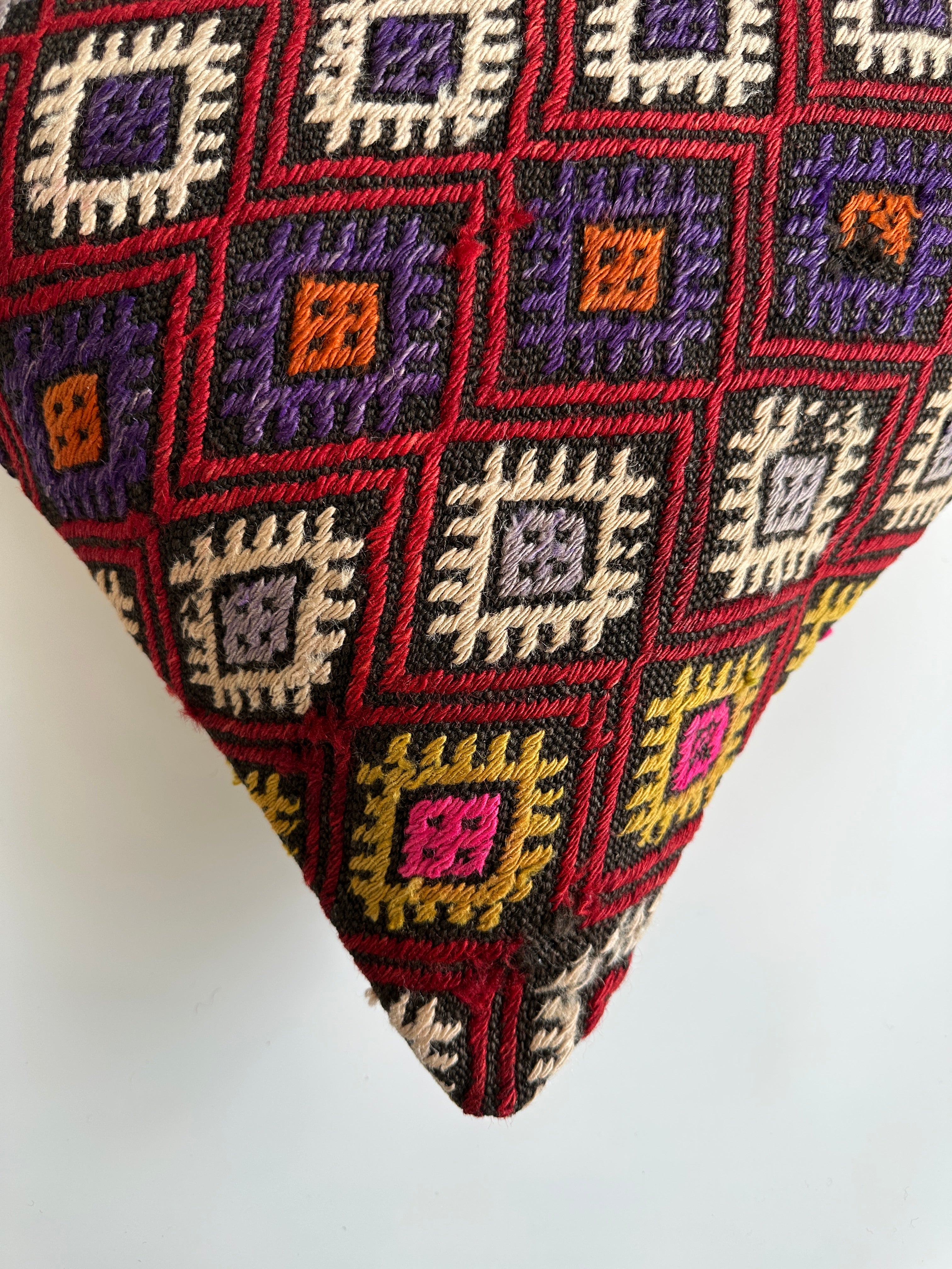 Handmade Multicolour Turkish Cushion Cover 20''x20'' / 50x50 CM