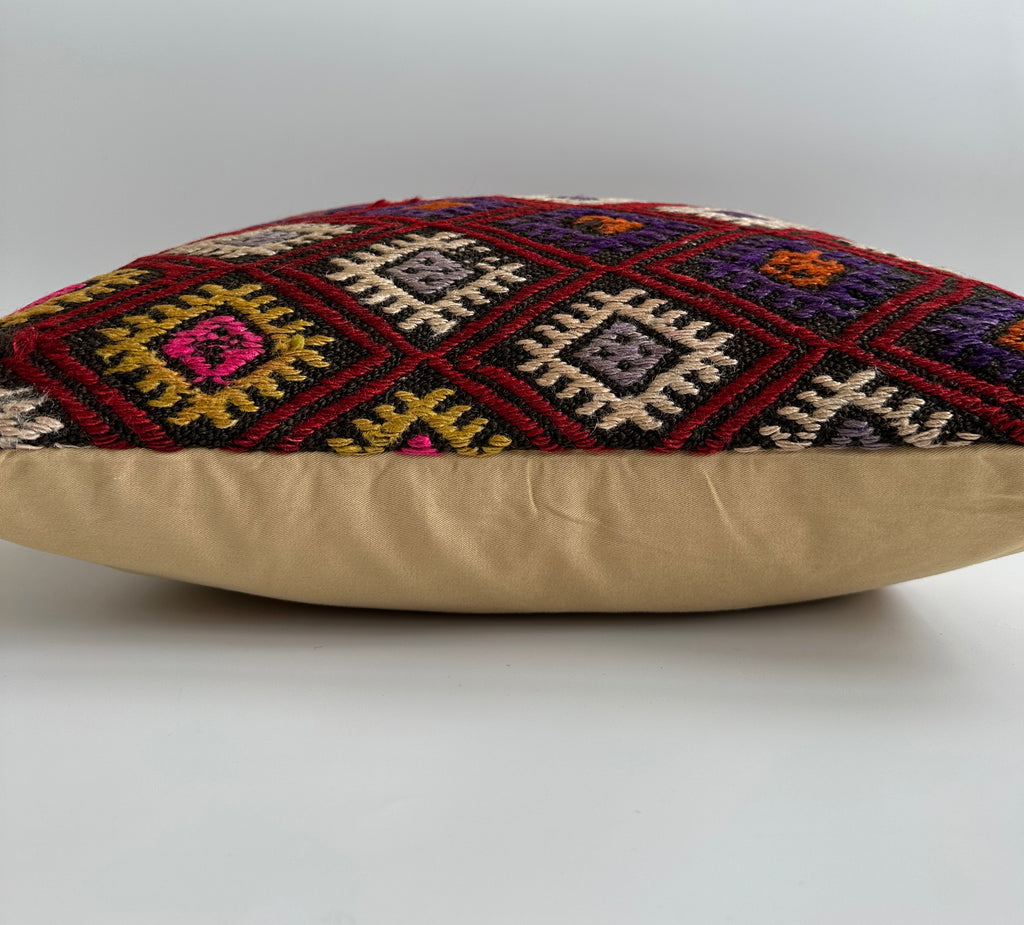 Handmade Multicolour Turkish Cushion Cover 20''x20'' / 50x50 CM