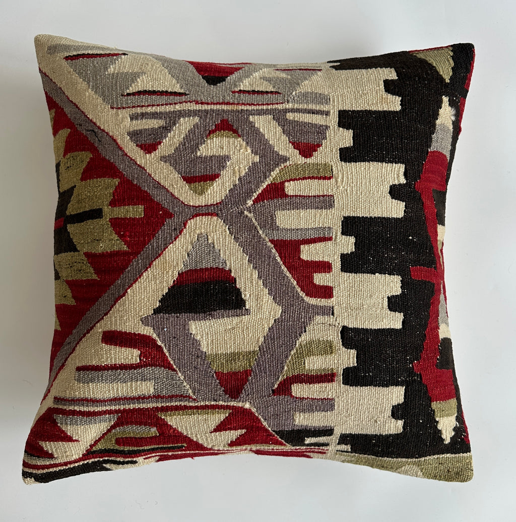 Handmade Multicolour Turkish Cushion Cover 20''x20'' / 50x50 CM