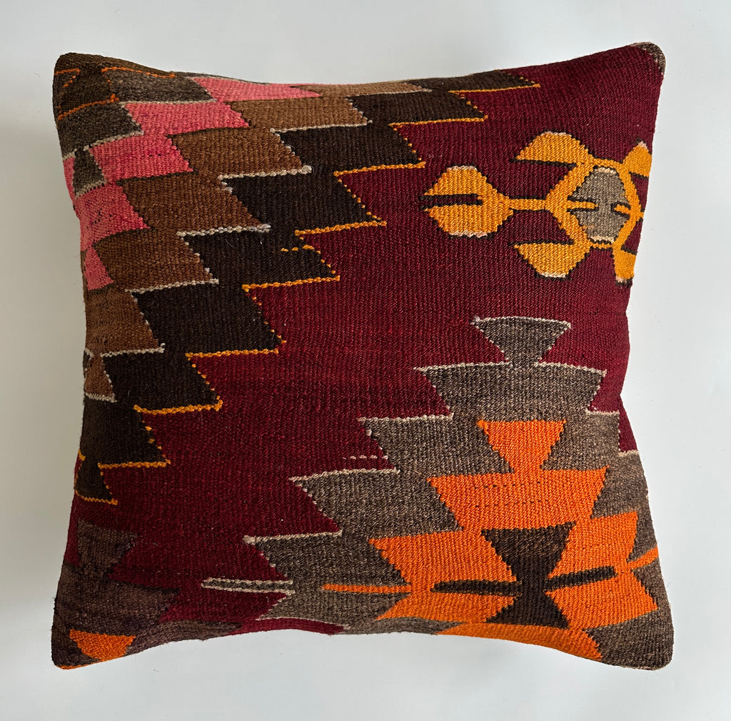 Handmade Multicolour Turkish Cushion Cover 20''x20'' / 50x50 CM