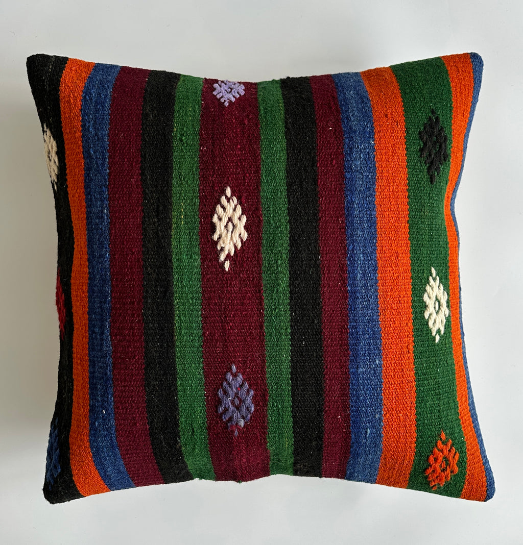 Handmade Multicolour Turkish Cushion Cover 20''x20'' / 50x50 CM