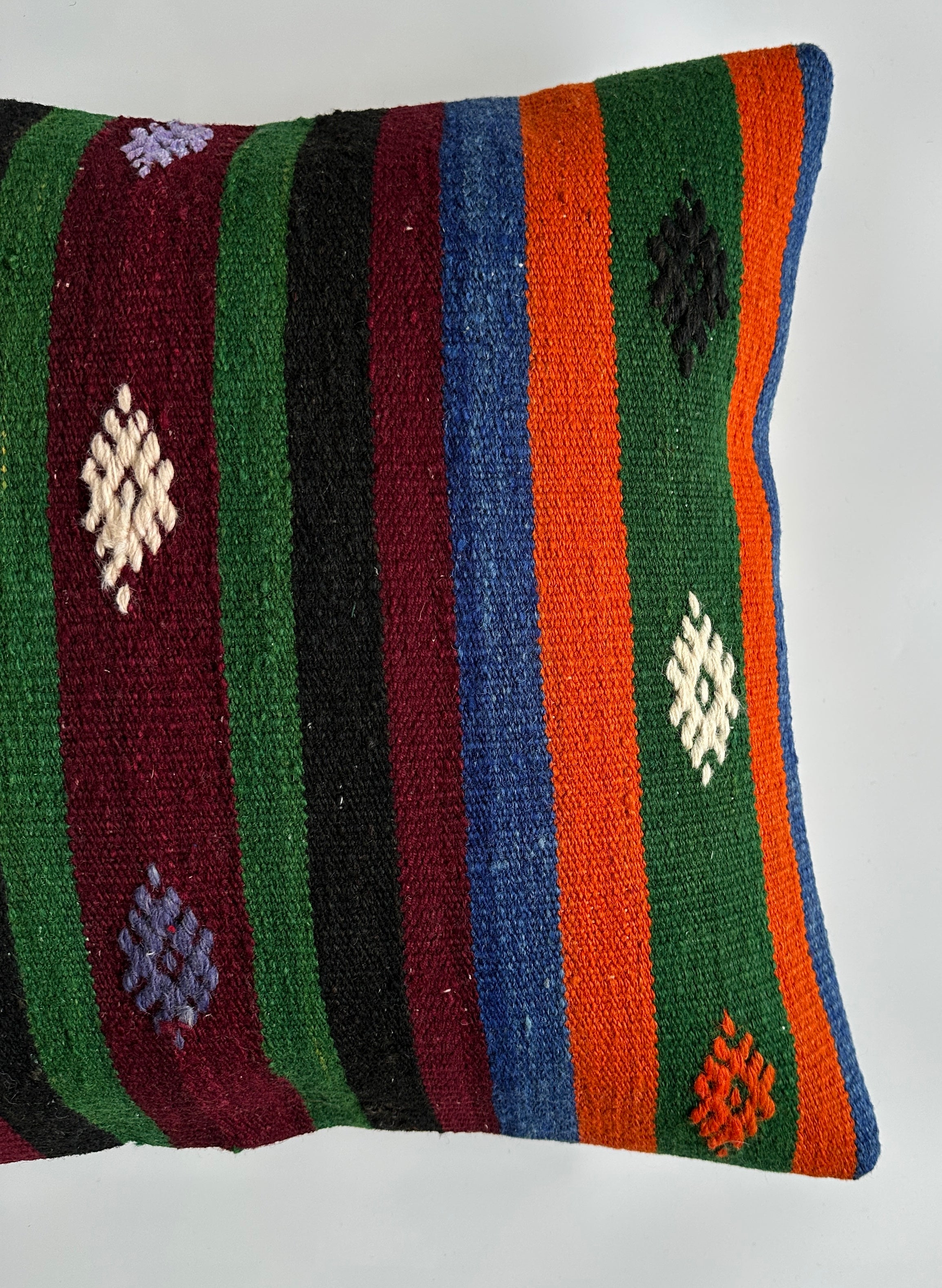 Handmade Multicolour Turkish Cushion Cover 20''x20'' / 50x50 CM