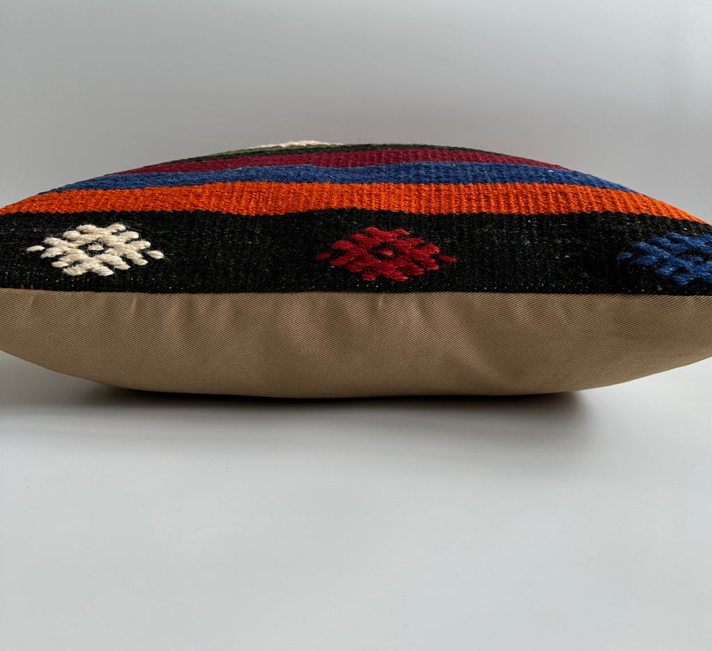 Handmade Multicolour Turkish Cushion Cover 20''x20'' / 50x50 CM