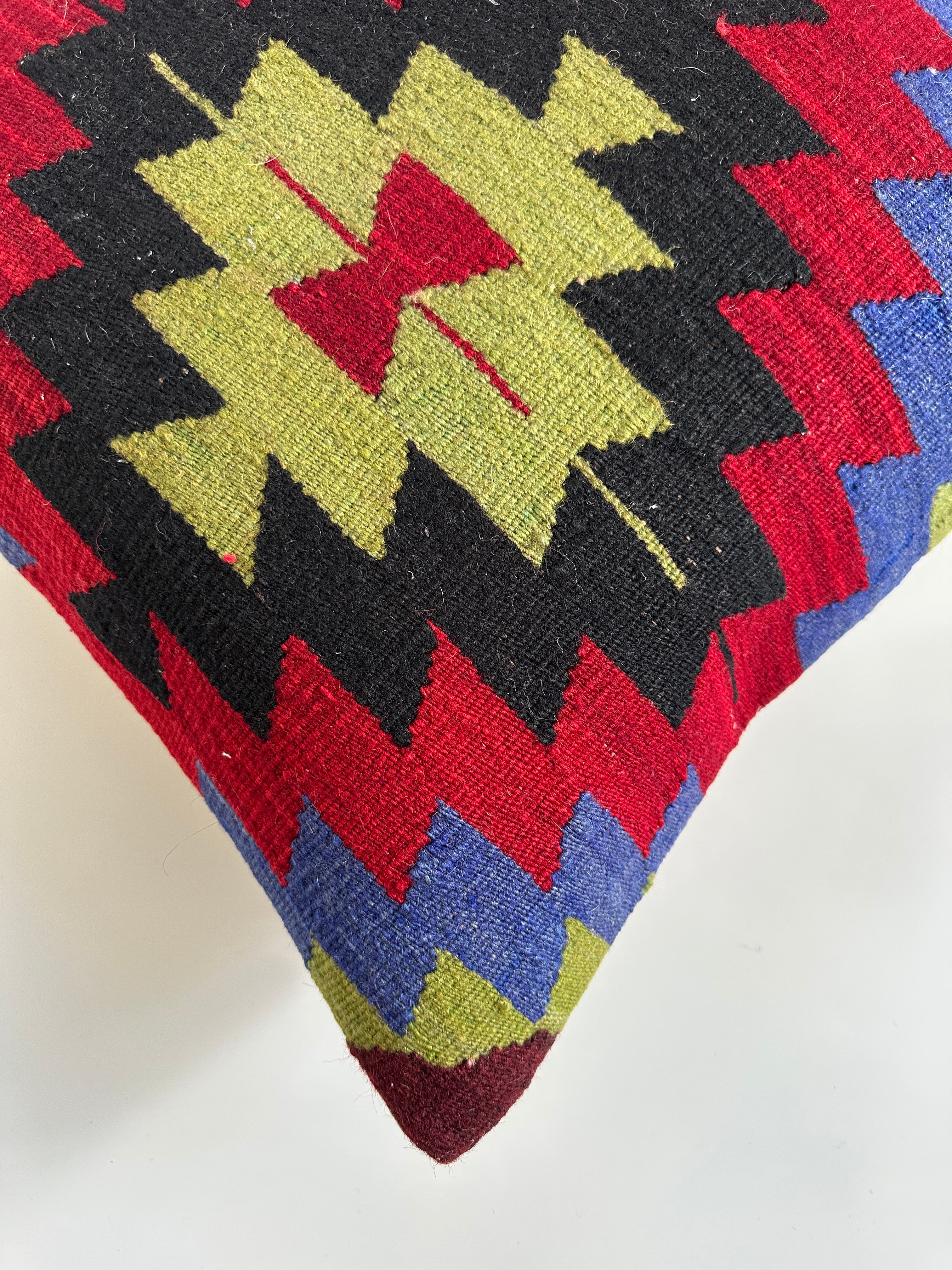 Handmade Multicolour Turkish Cushion Cover 20''x20'' / 50x50 CM