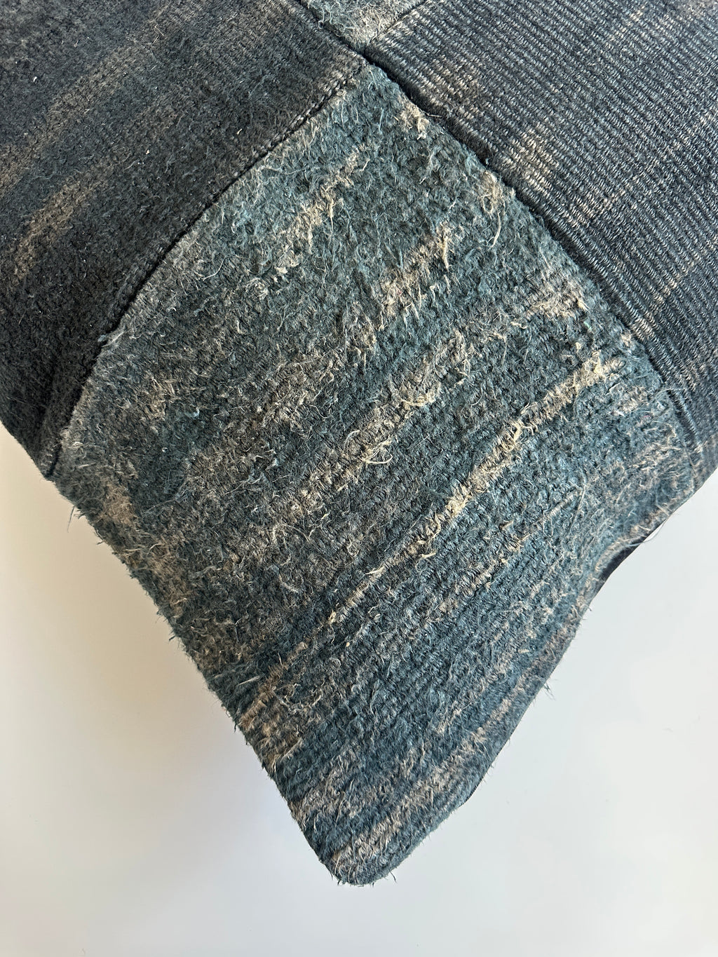Textured Charcoal Turkish Cushion Cover 24''x24'' / 60x60 CM
