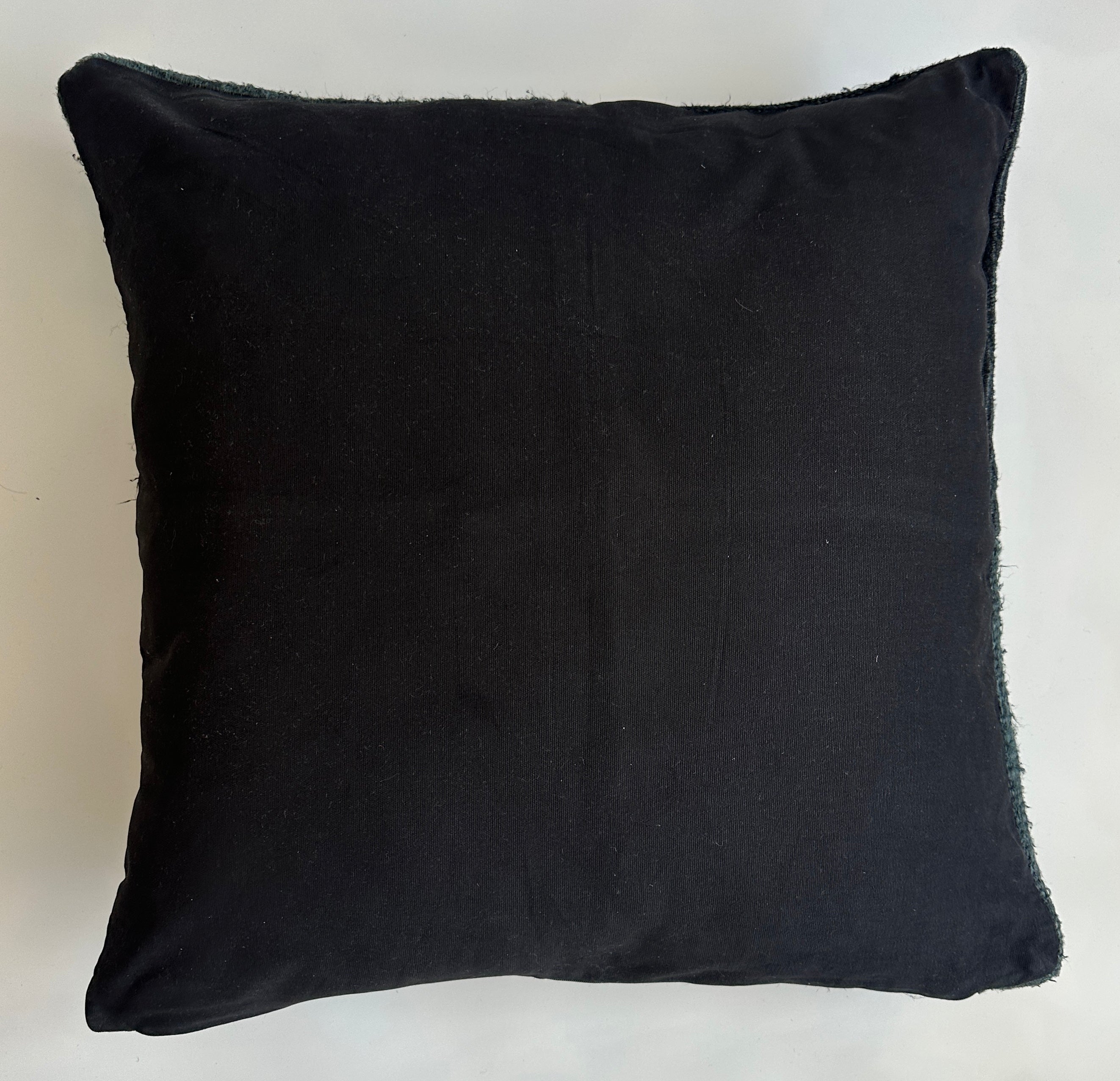 Textured Charcoal Turkish Cushion Cover 24''x24'' / 60x60 CM