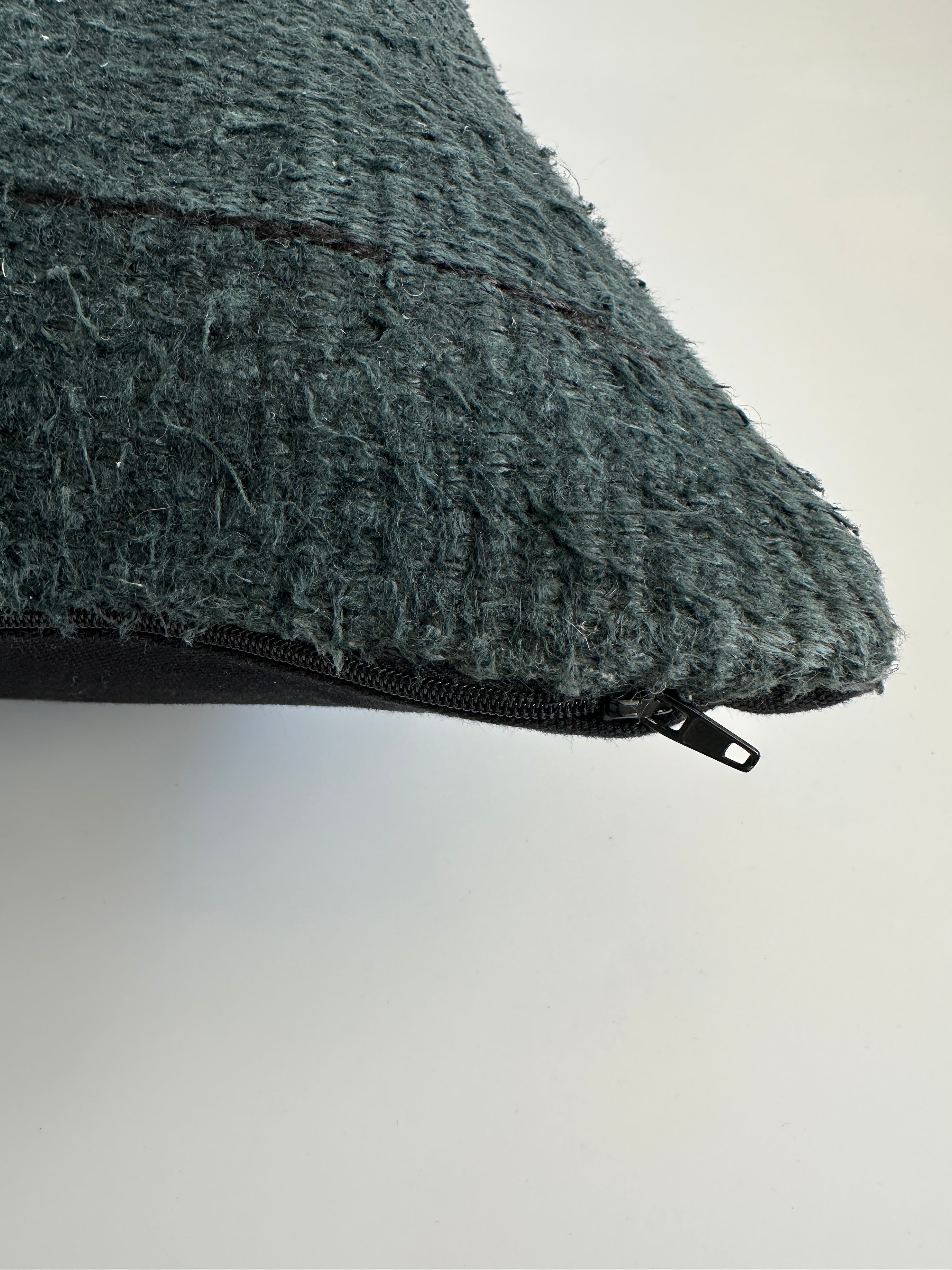 Textured Charcoal Turkish Cushion Cover 24''x24'' / 60x60 CM