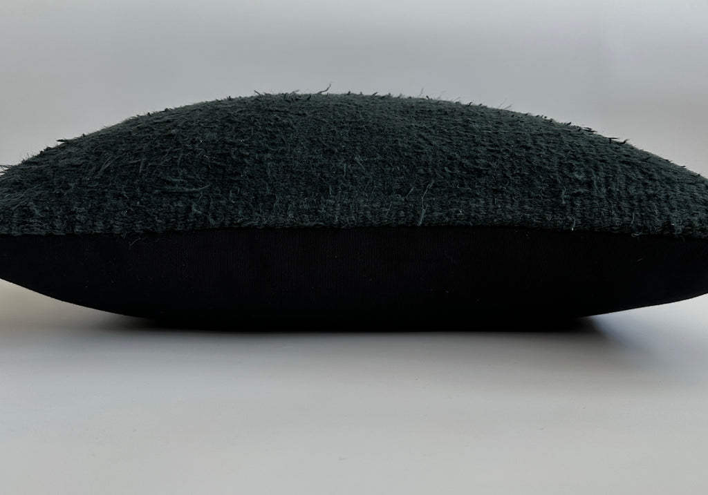 Textured Light Charcoal Turkish Cushion Cover 24''x24'' / 60x60 CM
