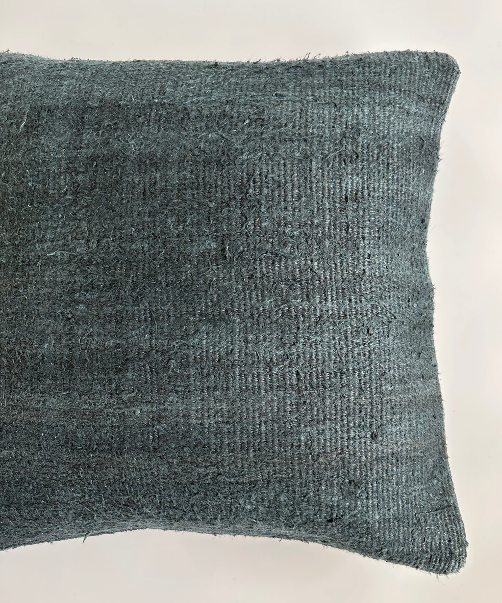 Textured Light Charcoal Turkish Cushion Cover 24''x24'' / 60x60 CM