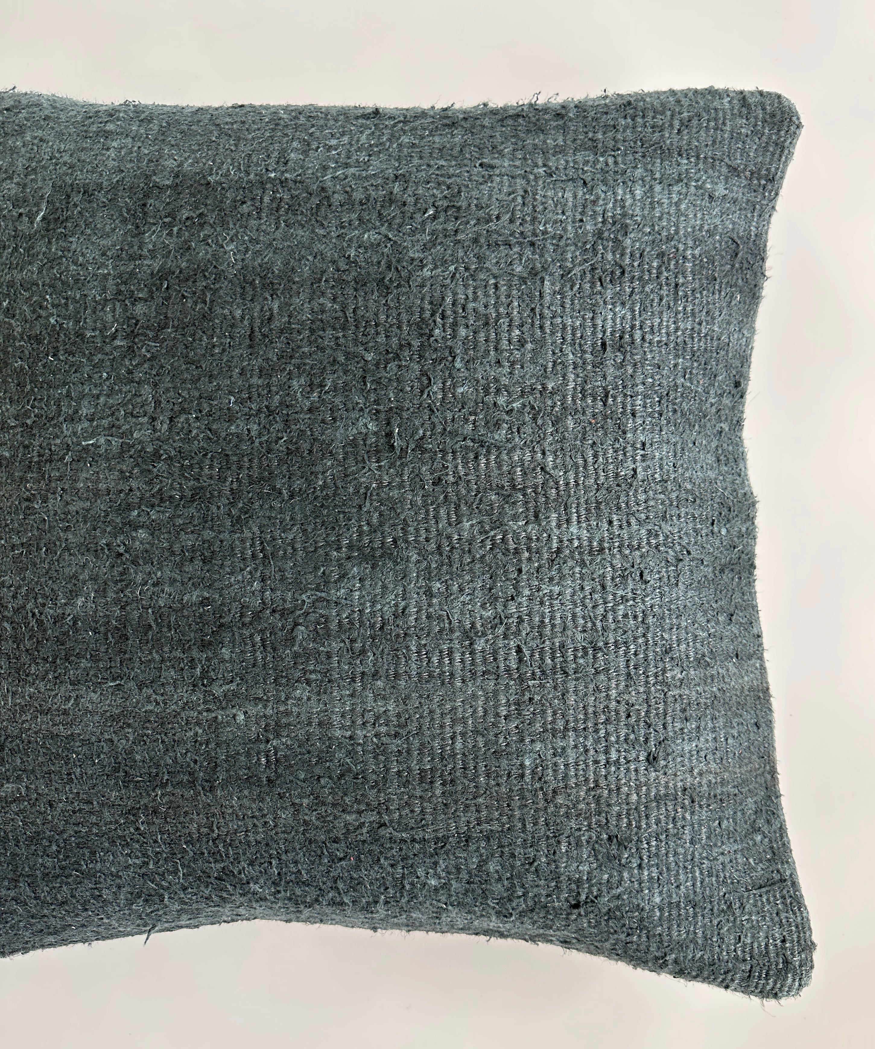 Textured Light Charcoal Turkish Cushion Cover 24''x24'' / 60x60 CM