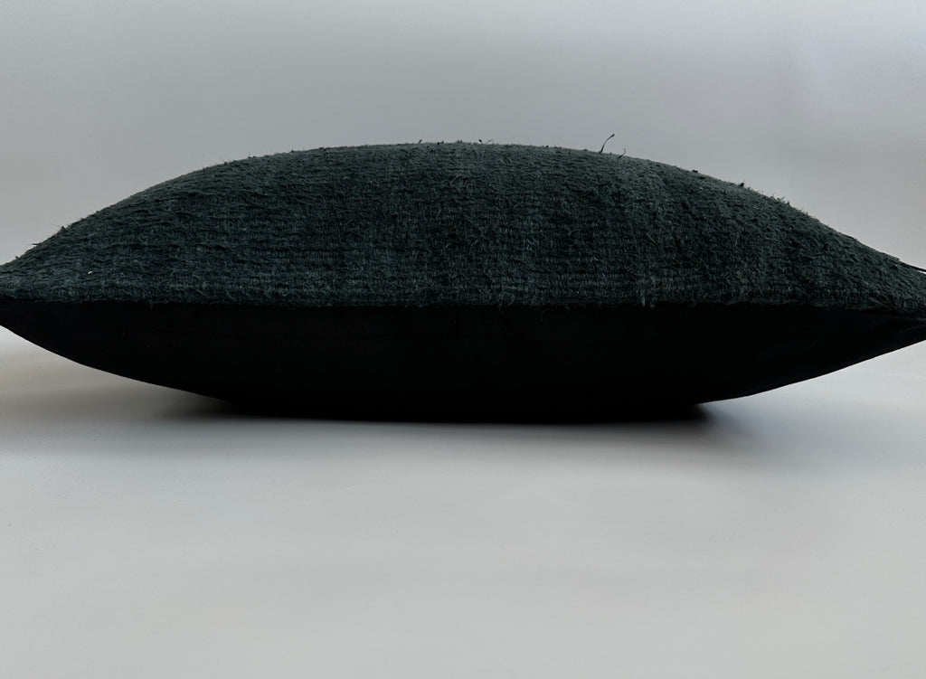 Textured Light Charcoal Turkish Cushion Cover 24''x24'' / 60x60 CM