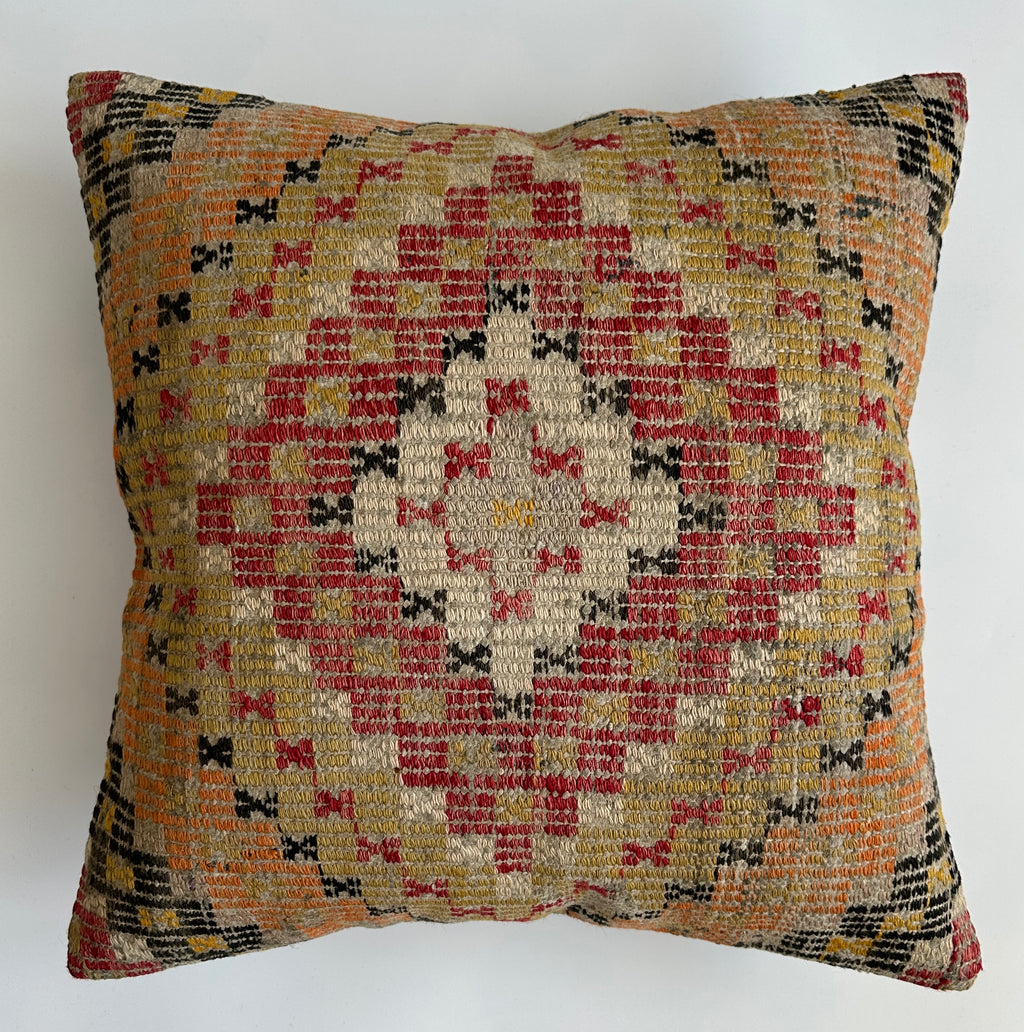 Handmade Multicolour Turkish Cushion Cover 20''x20'' / 50x50 CM