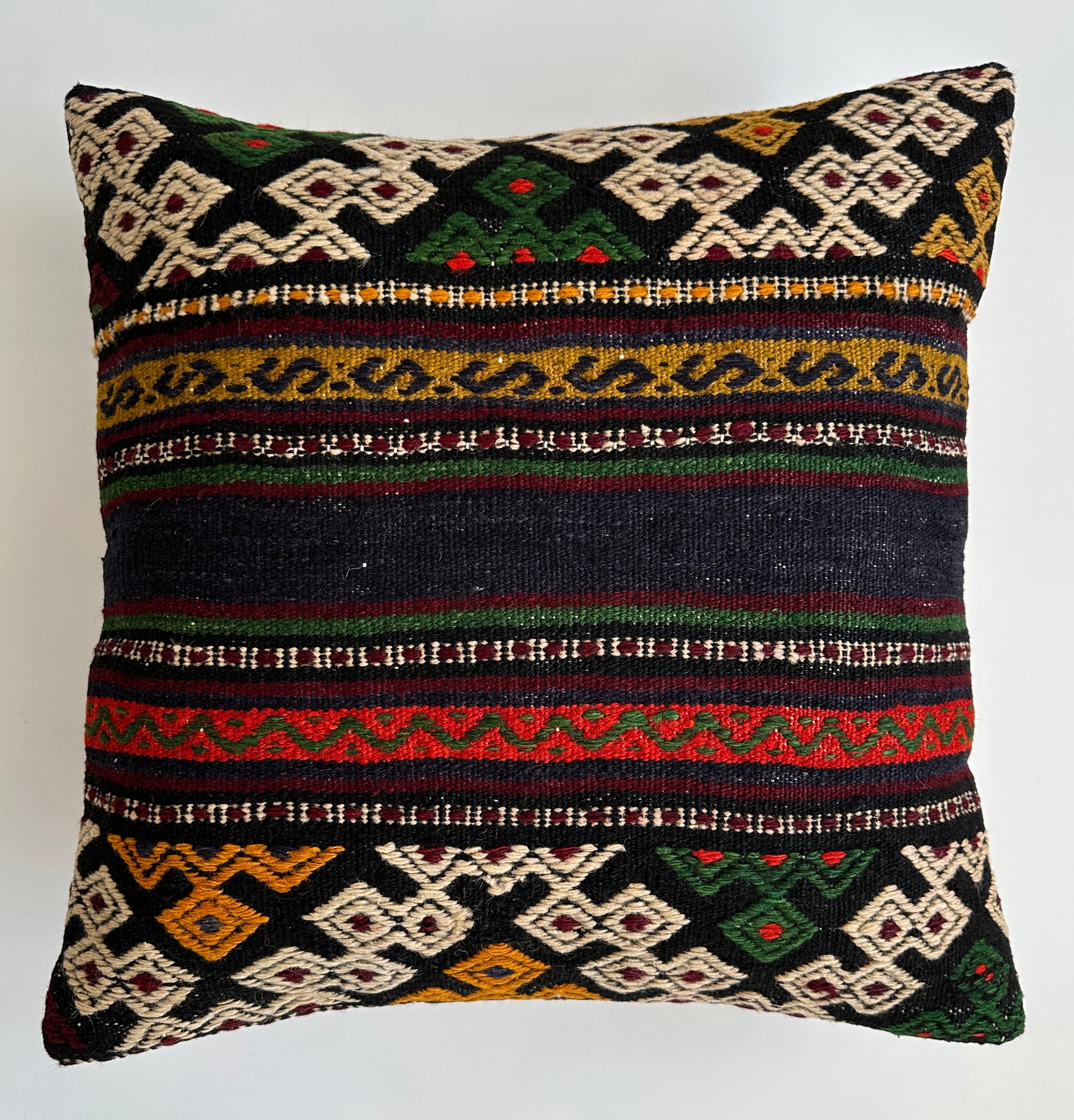 Handmade Multicolour Turkish Cushion Cover 20''x20'' / 50x50 CM