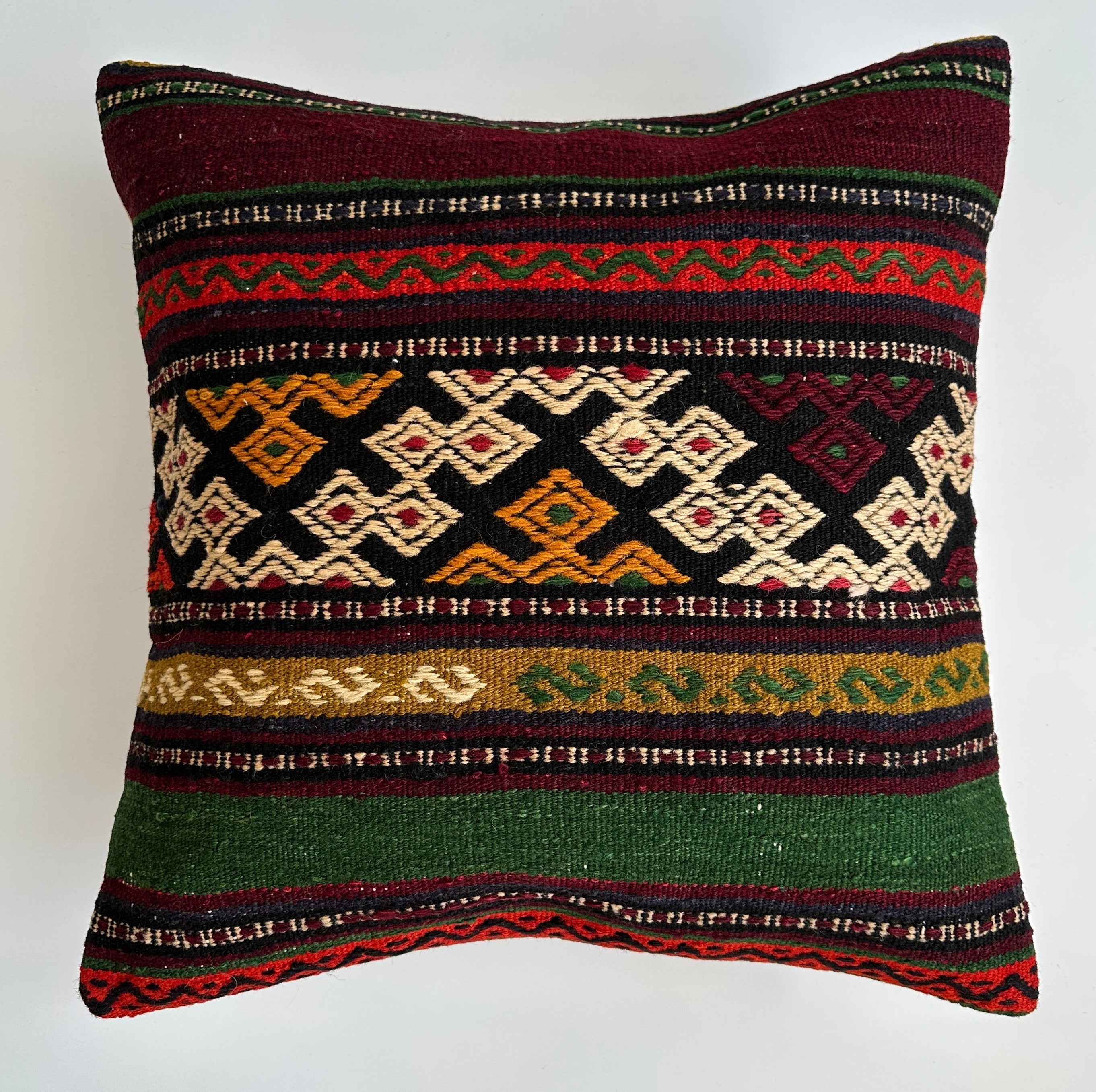 Handmade Multicolour Turkish Cushion Cover 20''x20'' / 50x50 CM