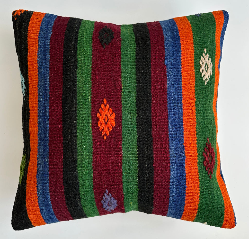Handmade Multicolour Turkish Cushion Cover 20''x20'' / 50x50 CM