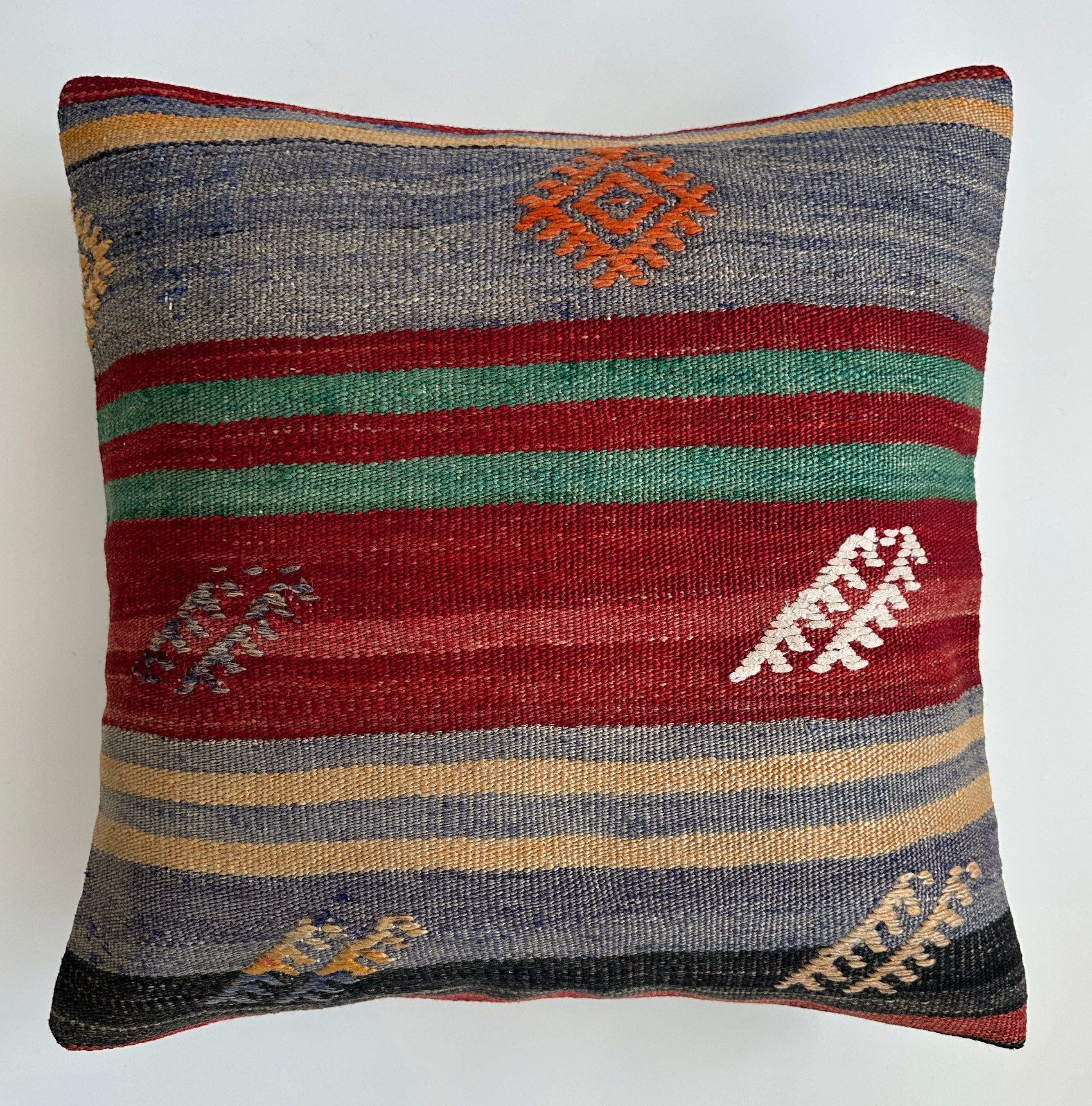 Handmade Multicolour Turkish Cushion Cover 20''x20'' / 50x50 CM
