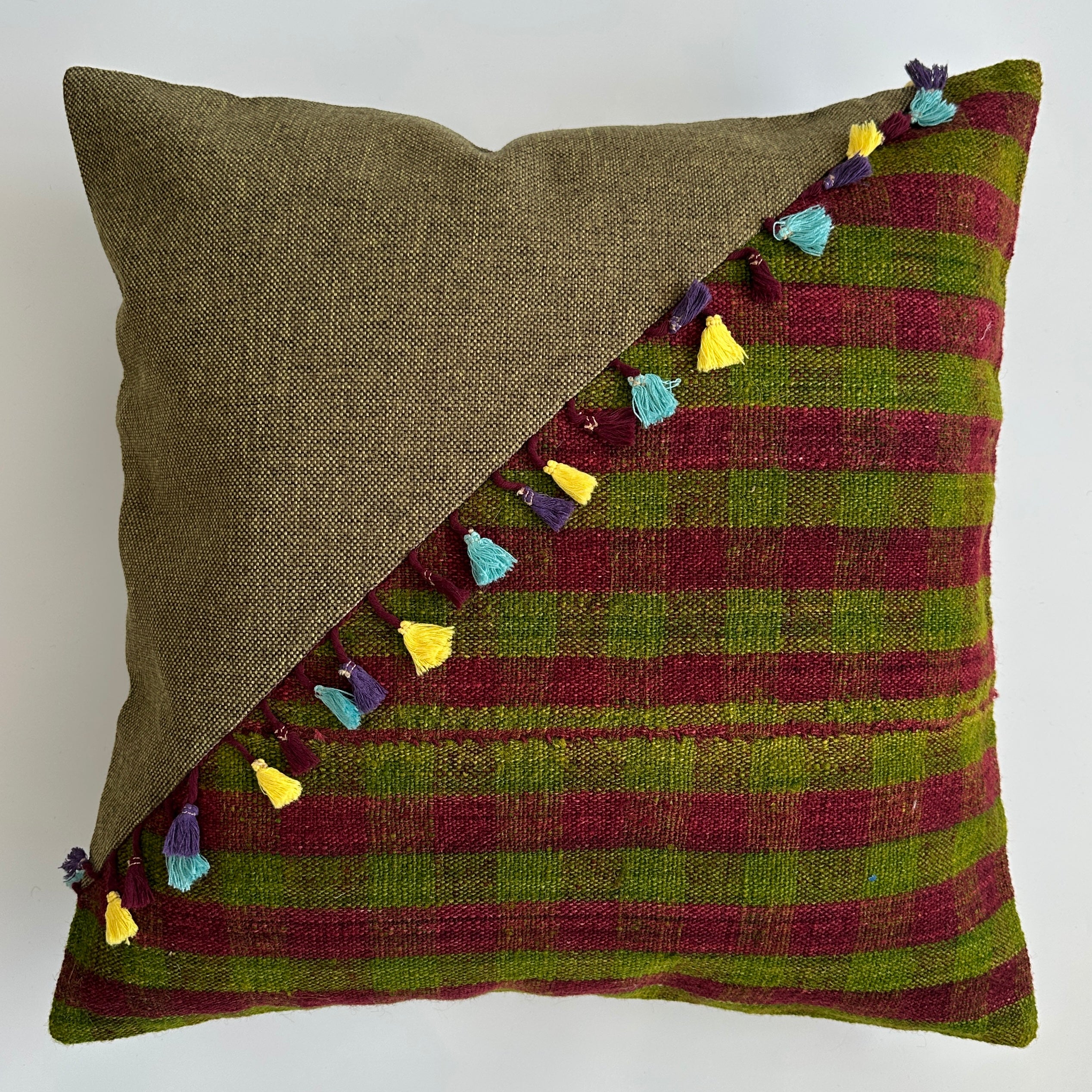 Handmade Multicolour Turkish Cushion Cover 20''x20'' / 50x50 CM