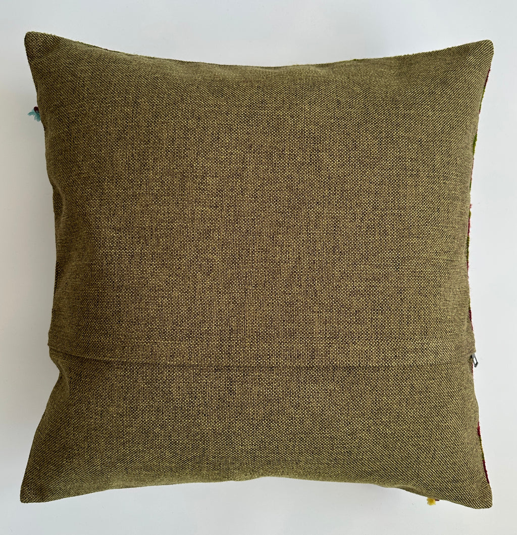Handmade Multicolour Turkish Cushion Cover 20''x20'' / 50x50 CM