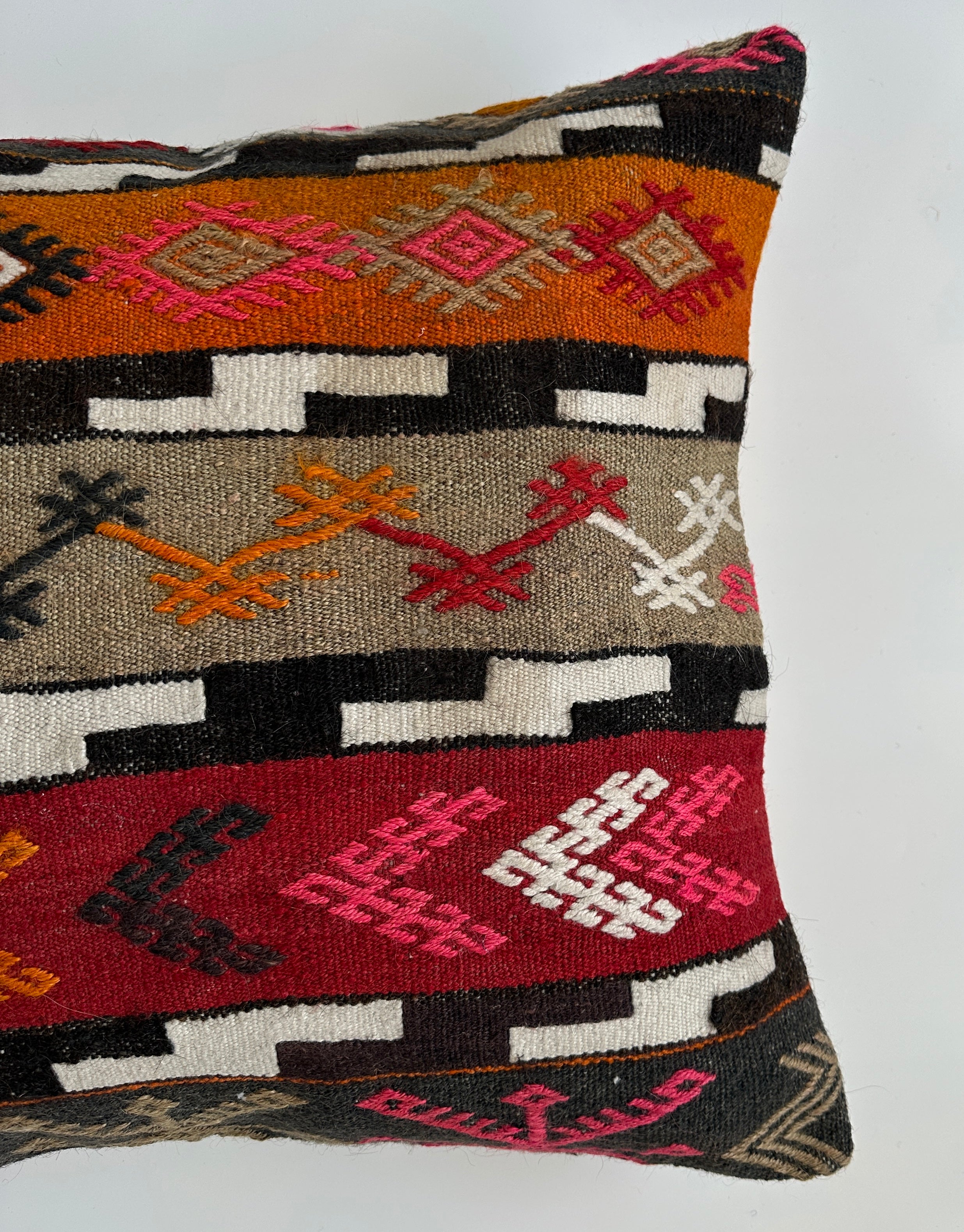 Handmade Multicolour Turkish Cushion Cover 20''x20'' / 50x50 CM