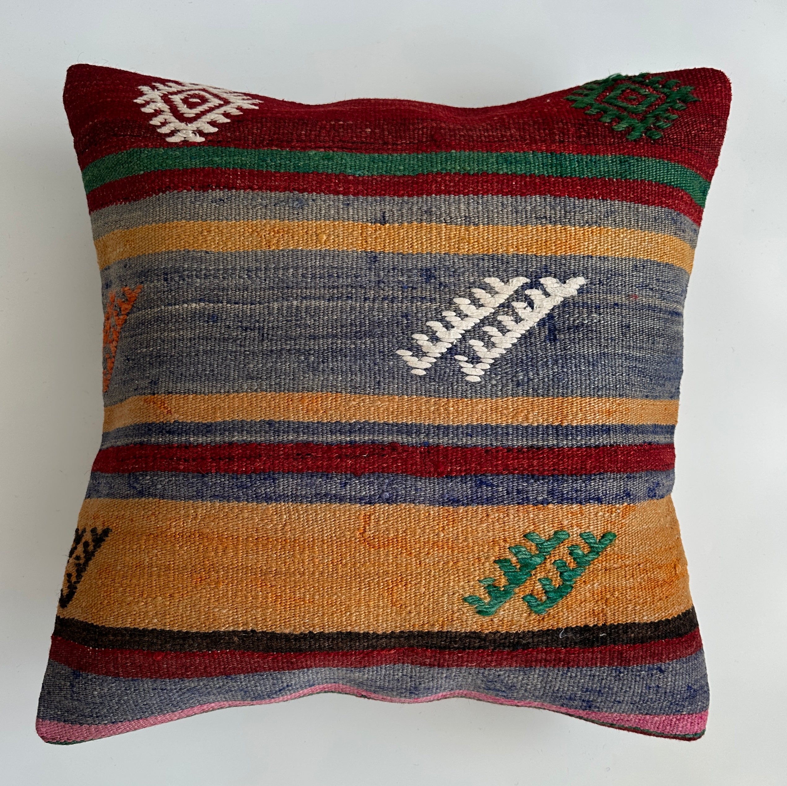 Handmade Multicolour Turkish Cushion Cover 20''x20'' / 50x50 CM