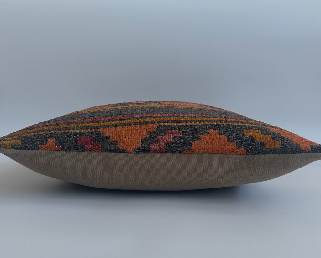 Handmade Turkish Rug Cushion Cover 16''x16'' / 41x41 CM