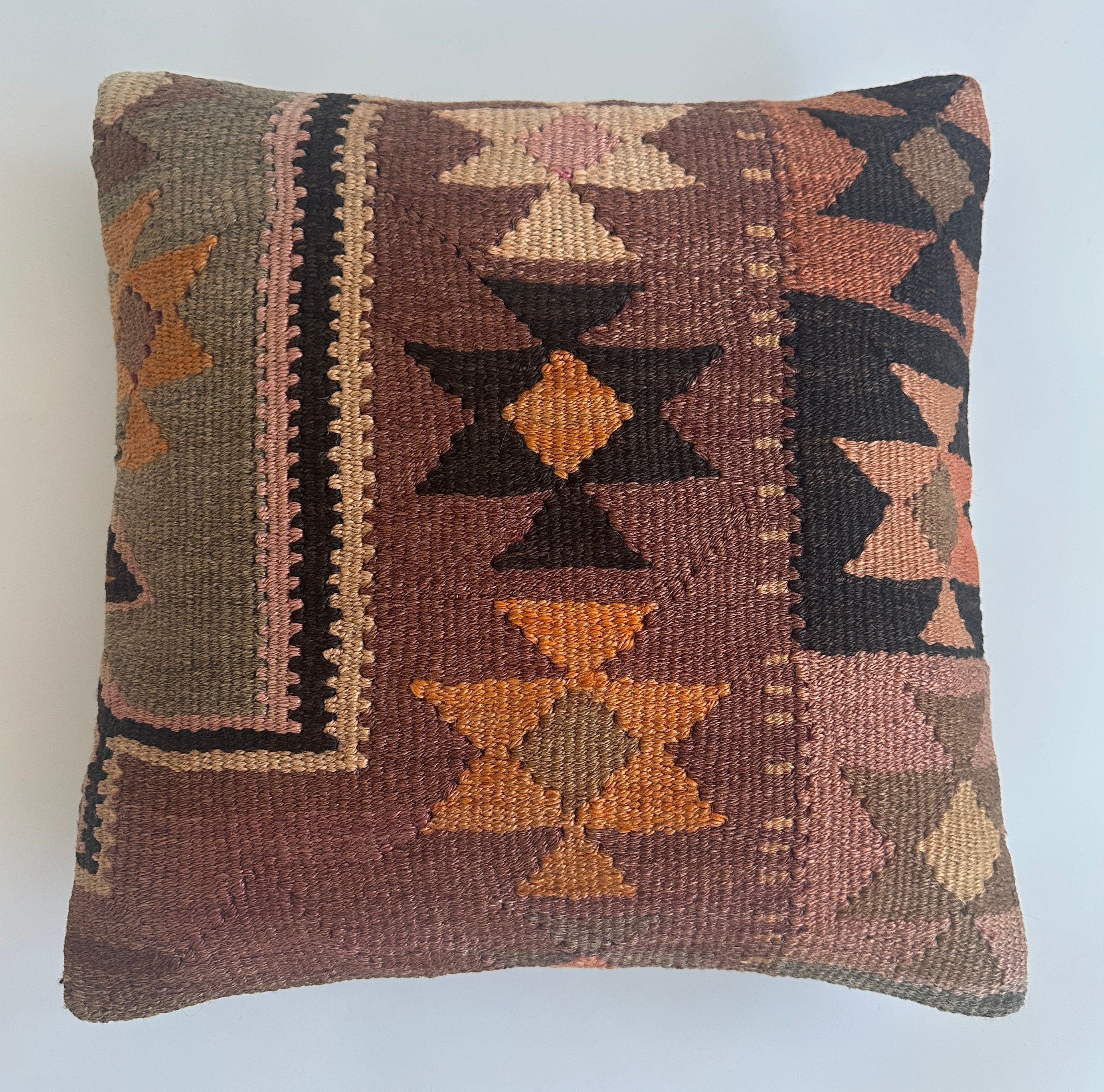 Turkish Rug Cushion Cover 16''x16'' / 41x41 CM