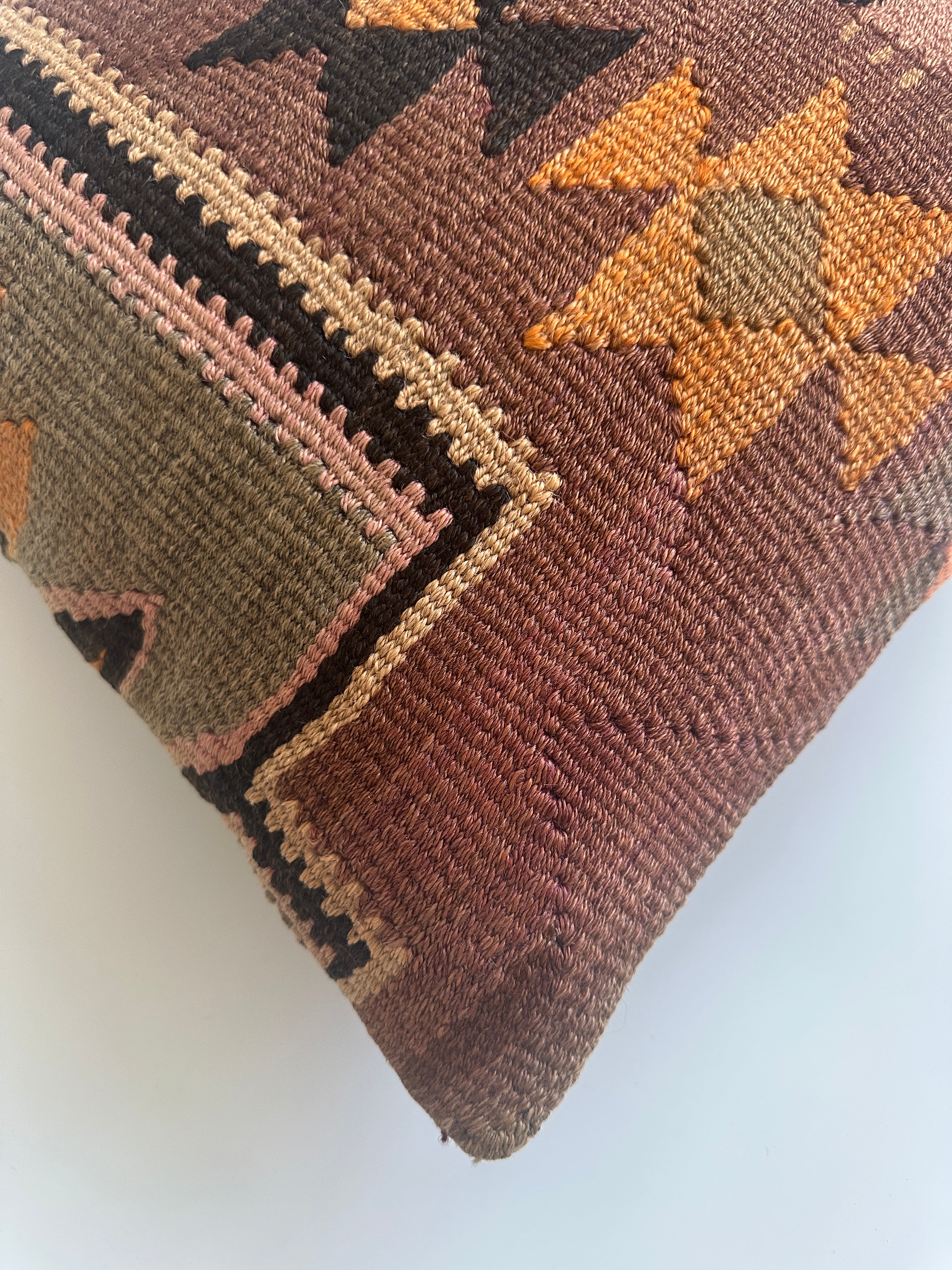 Turkish Rug Cushion Cover 16''x16'' / 41x41 CM