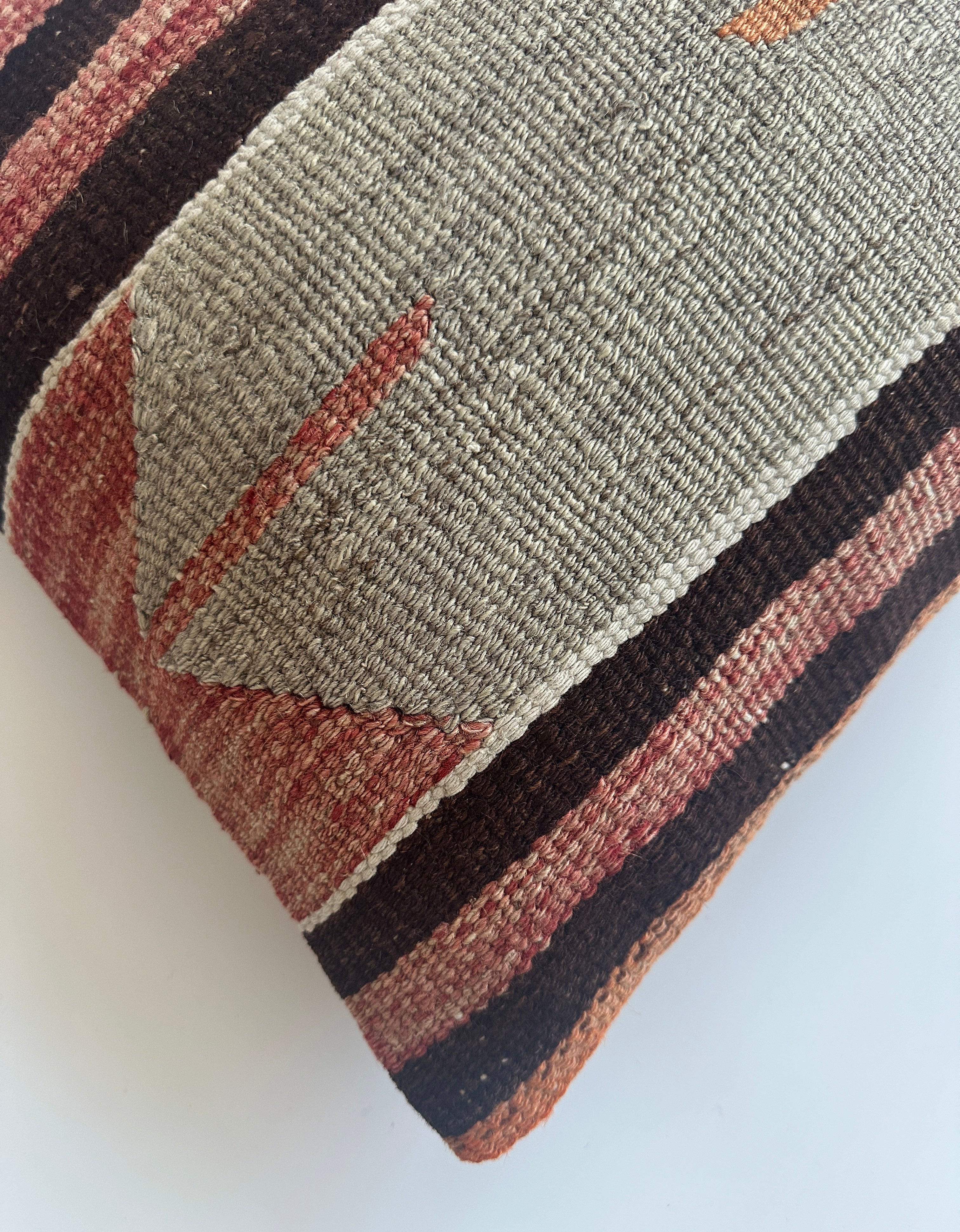 Handmade Turkish Rug Cushion Cover 16''x16'' / 41x41 CM