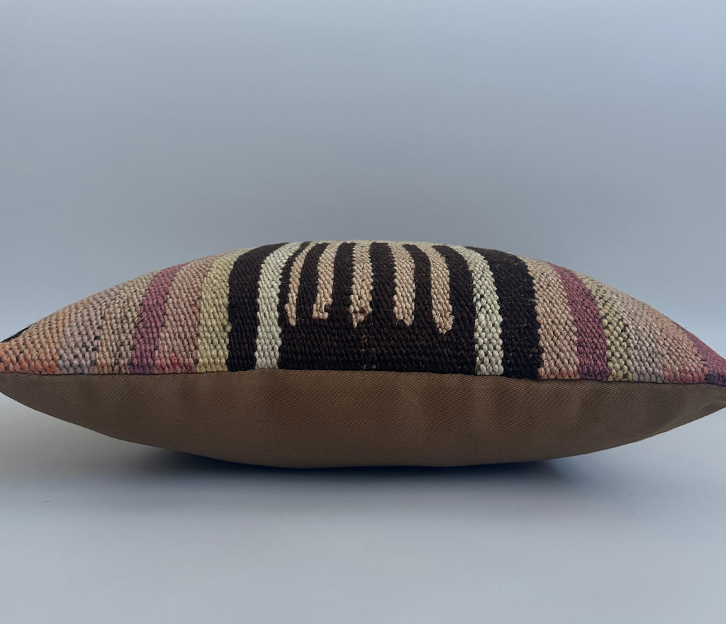 Handmade Turkish Rug Cushion Cover 16''x16'' / 43x41 CM