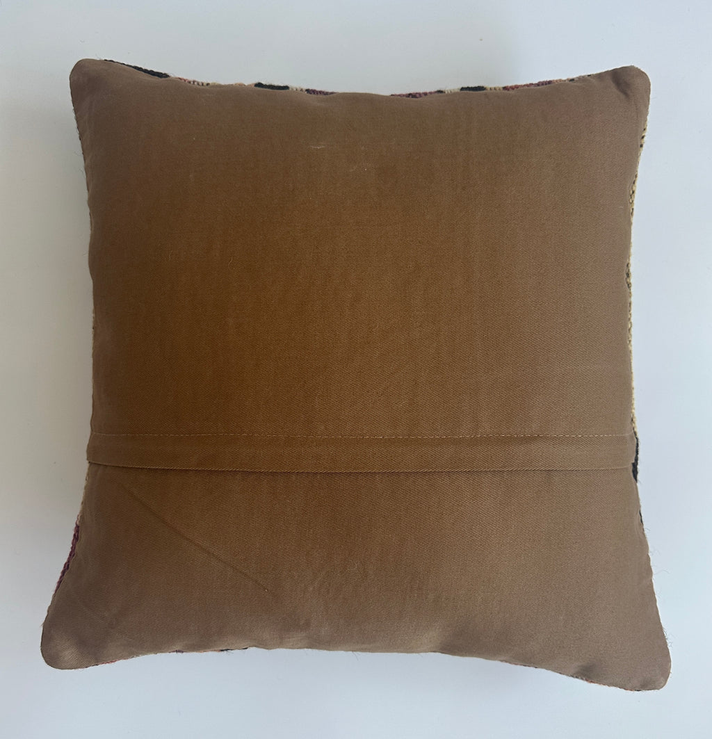 Handmade Turkish Rug Cushion Cover 16''x16'' / 43x41 CM