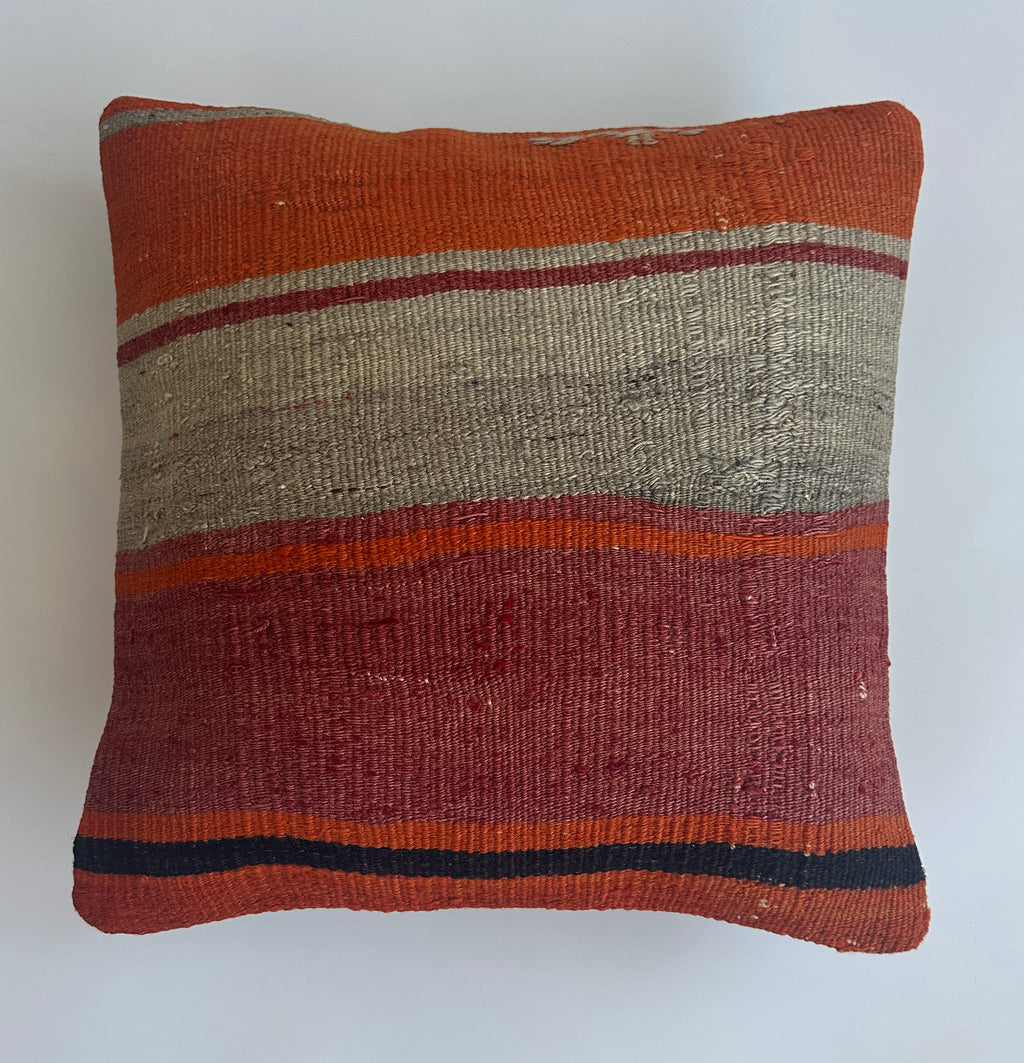 Handmade Multicolour Turkish Cushion Cover 16''x16'' / 40x40 CM