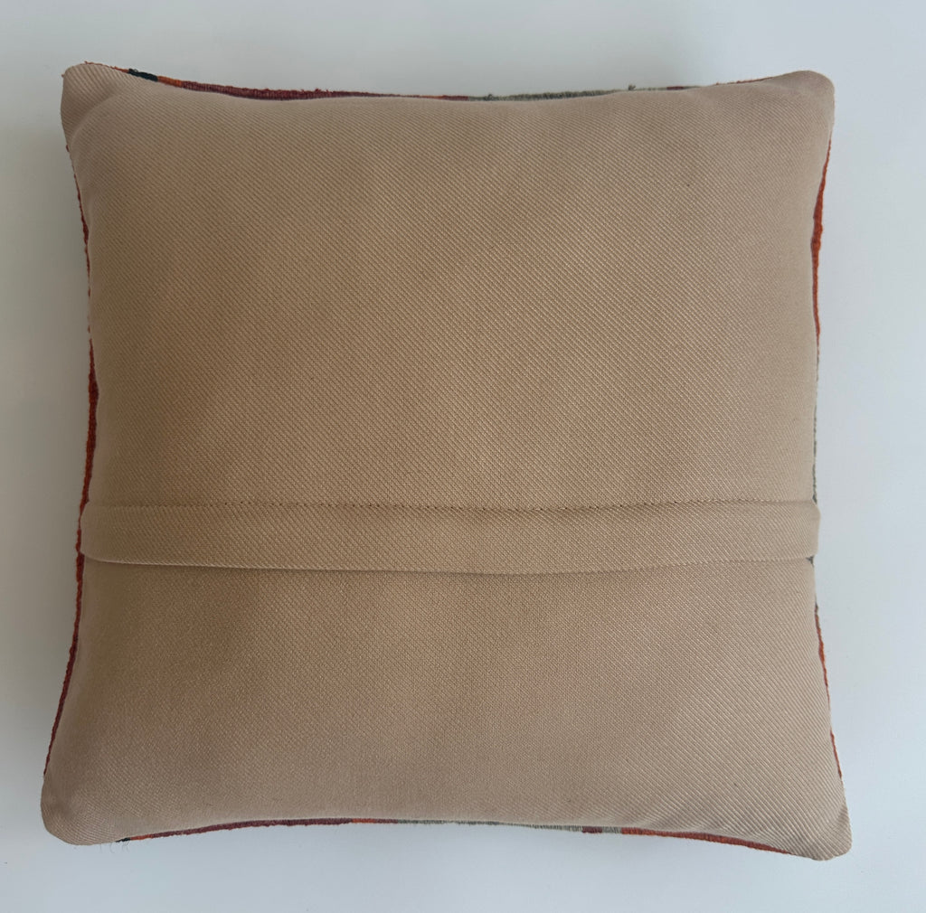 Handmade Multicolour Turkish Cushion Cover 16''x16'' / 40x40 CM