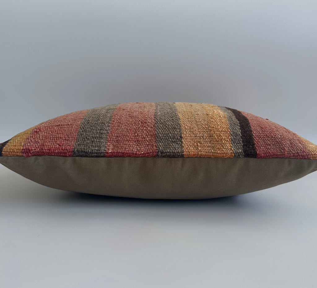 Handmade Multicolour Turkish Cushion Cover 16''x16'' / 42x41 CM
