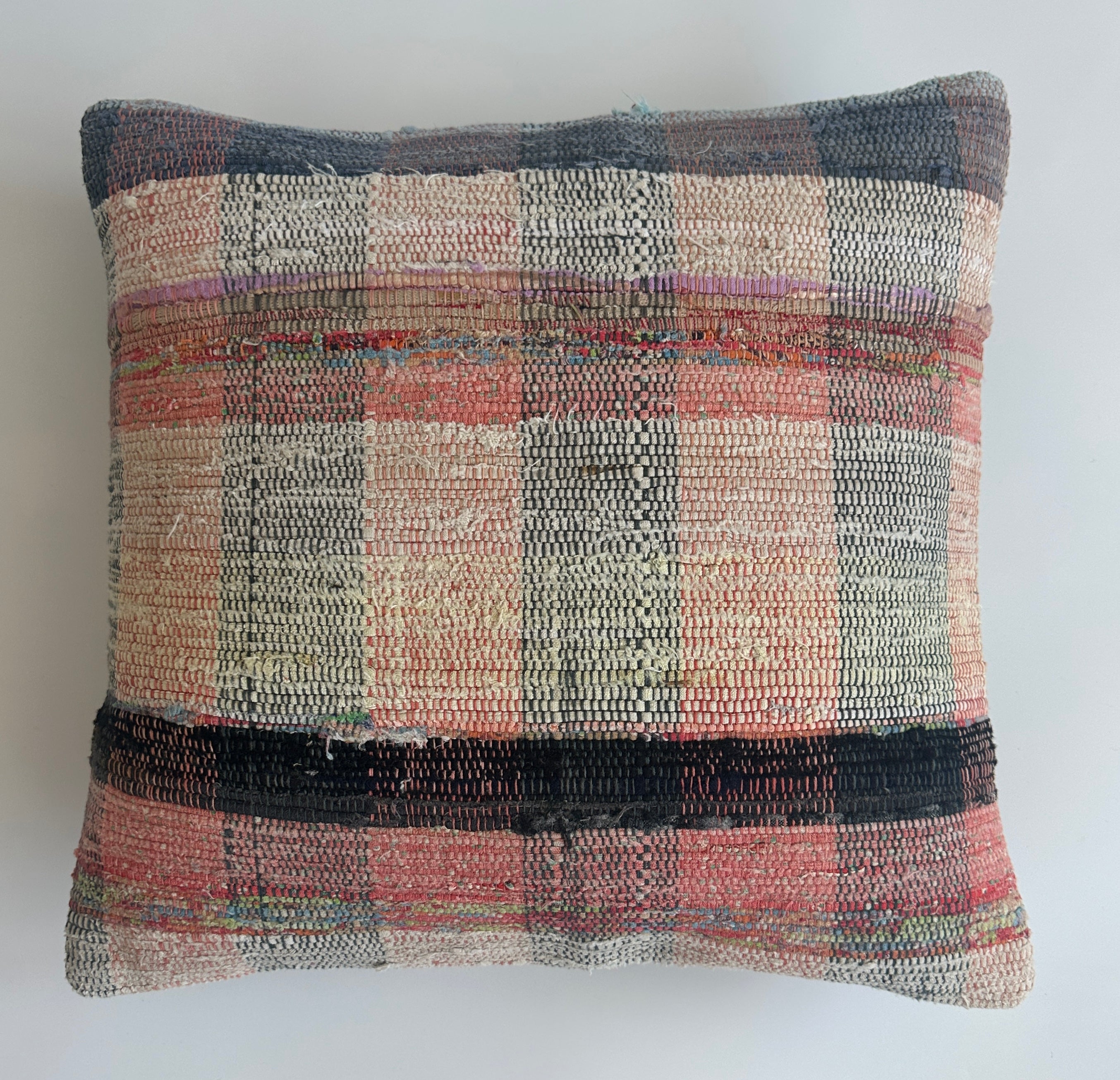 Handmade Multicolour Turkish Cushion Cover 16''x16'' / 41x40 CM