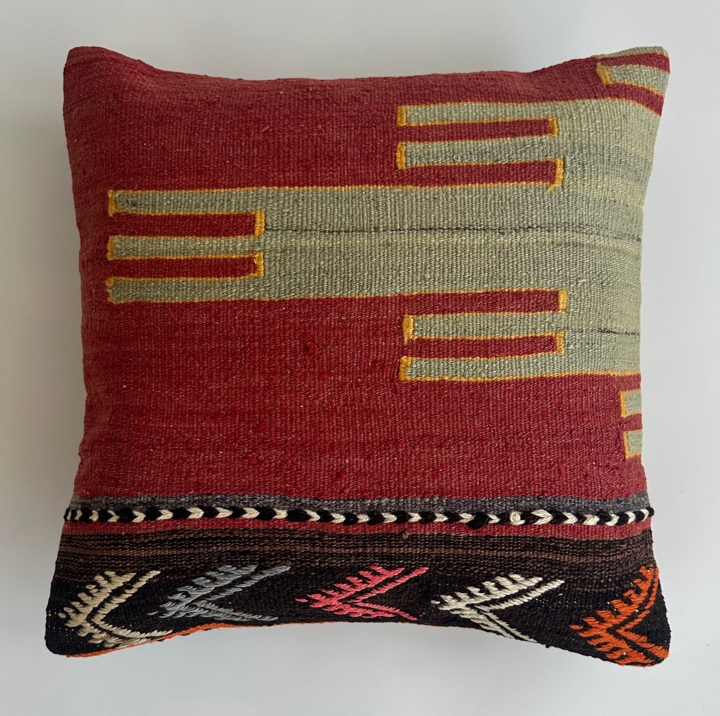Handmade Turkish Cushion Cover 16''x16'' / 40x40 CM