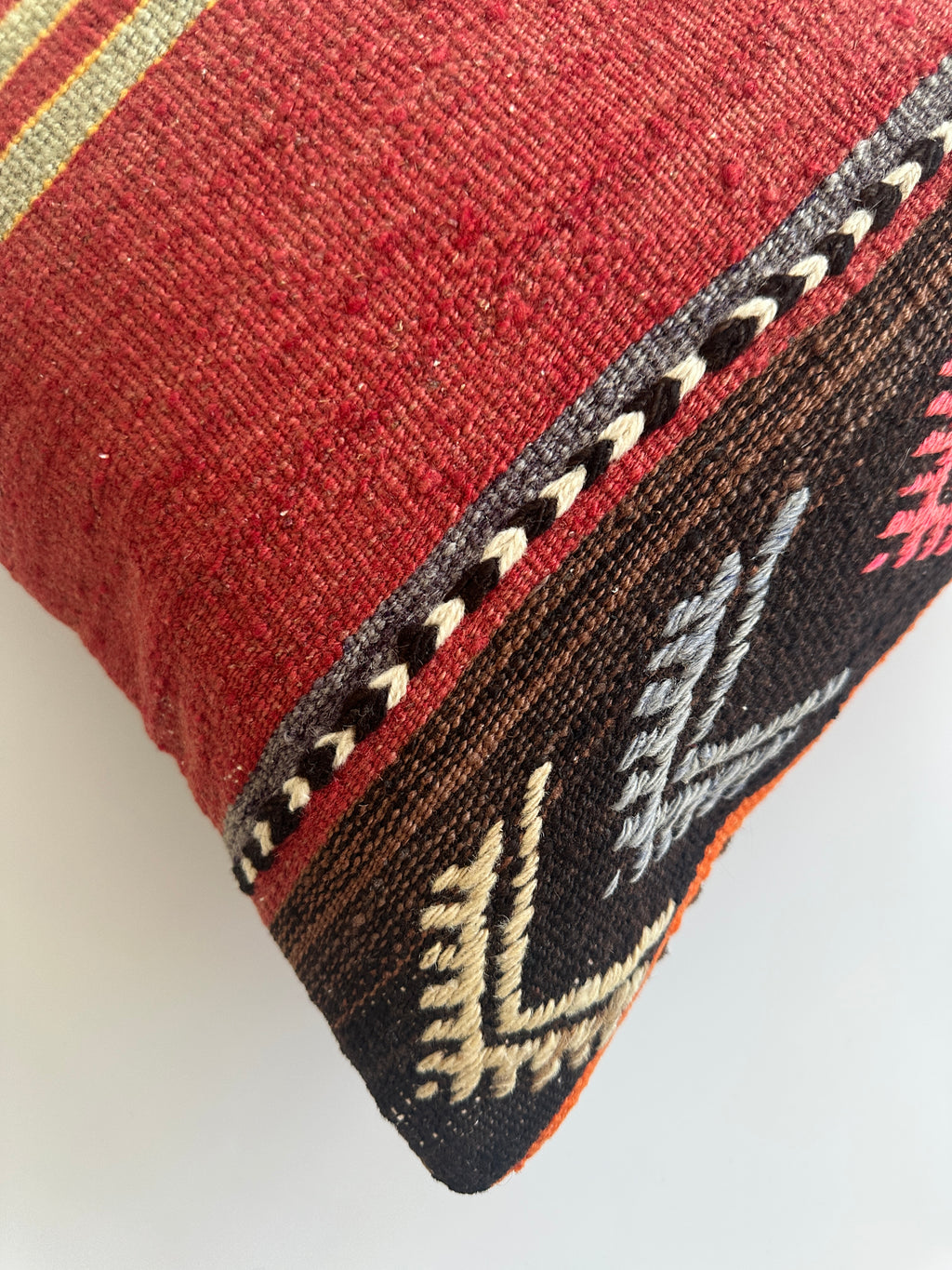 Handmade Turkish Cushion Cover 16''x16'' / 40x40 CM