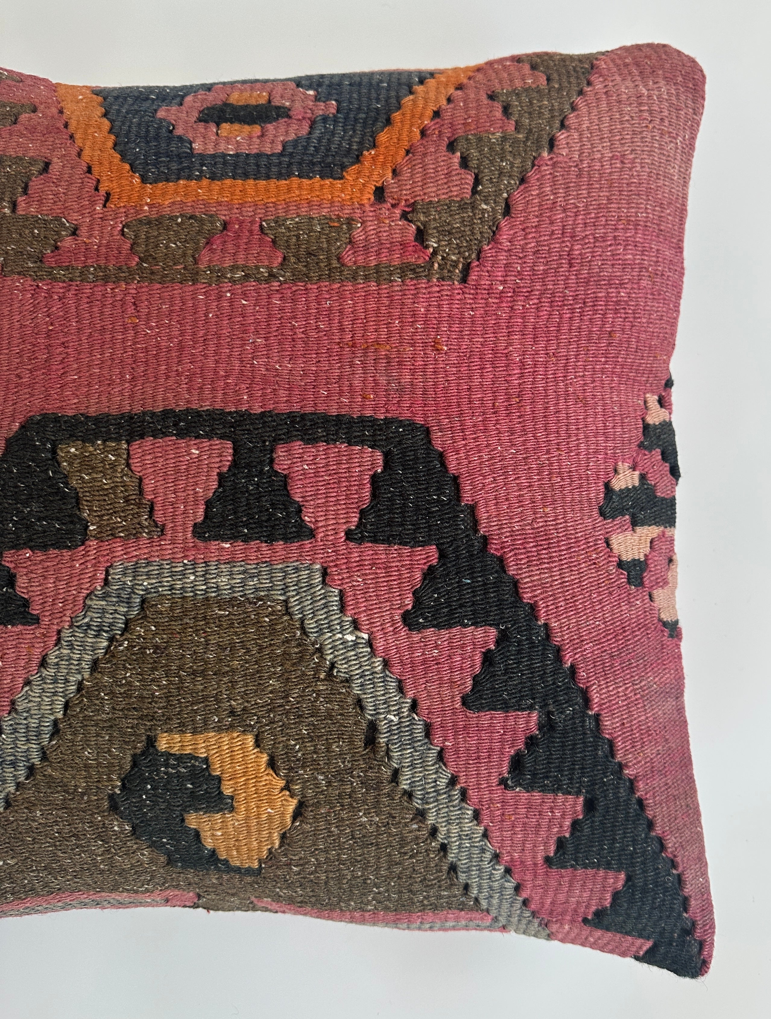 Handmade Turkish Cushion Cover 16''x16'' / 40x40 CM